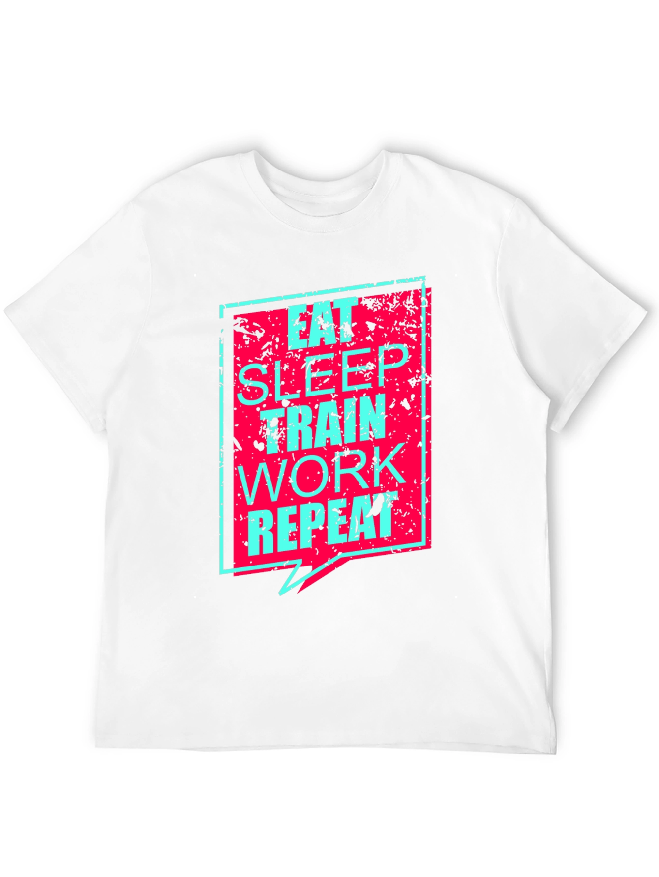 Eat Sleep Train Work Repeat Graphic Tee