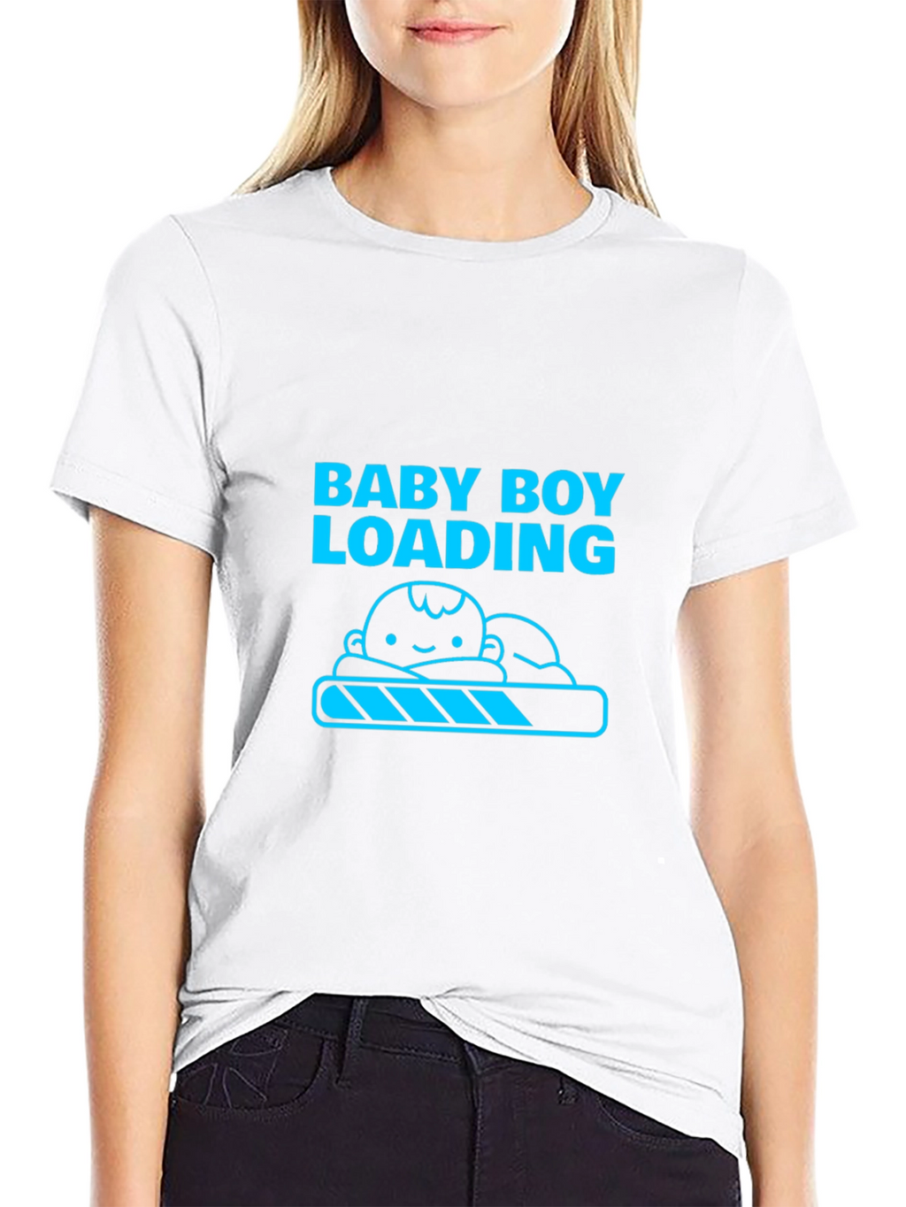 Baby Boy Loading Tee - Expecting Dad Shirt