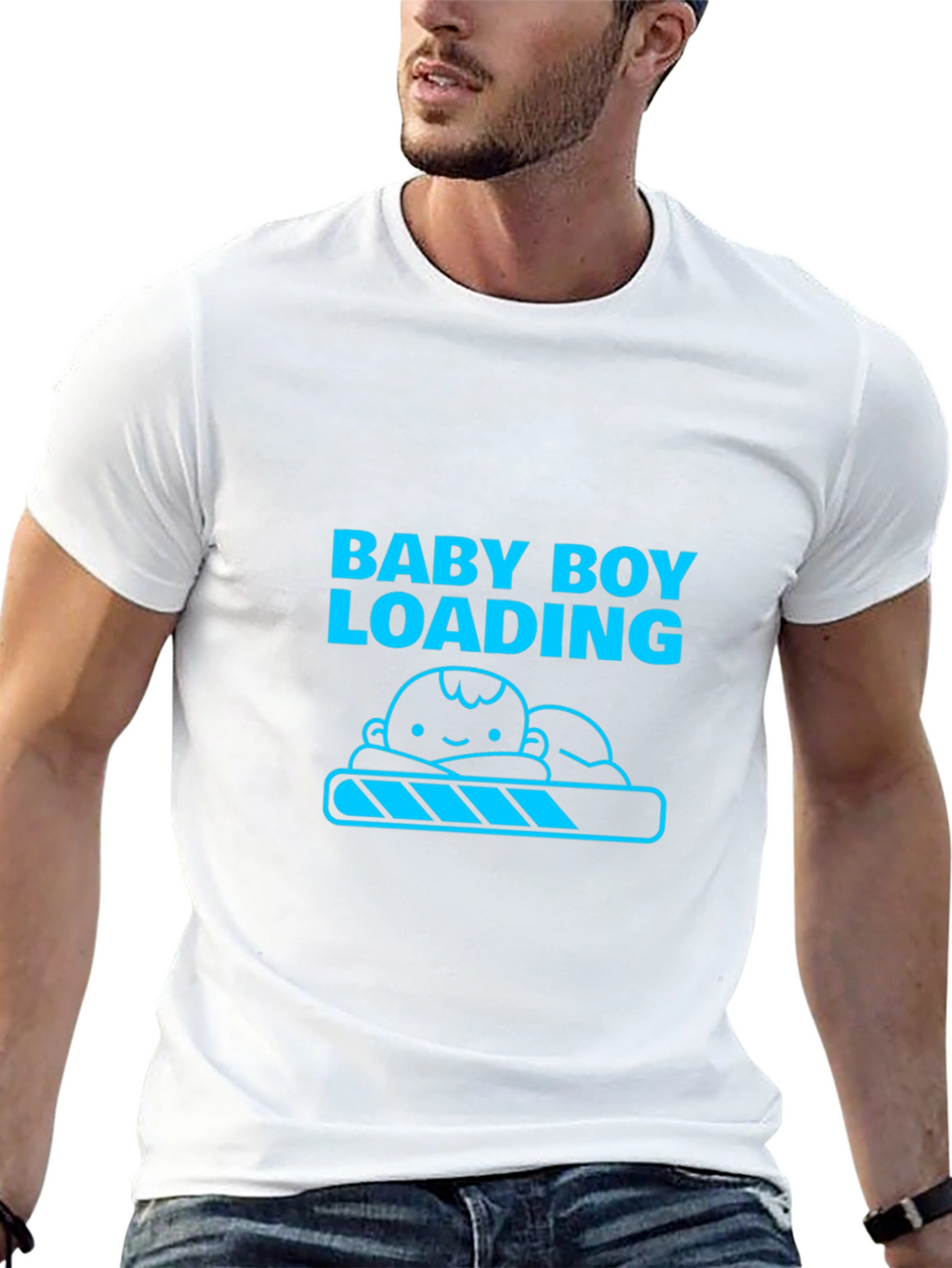 Baby Boy Loading Tee - Expecting Dad Shirt
