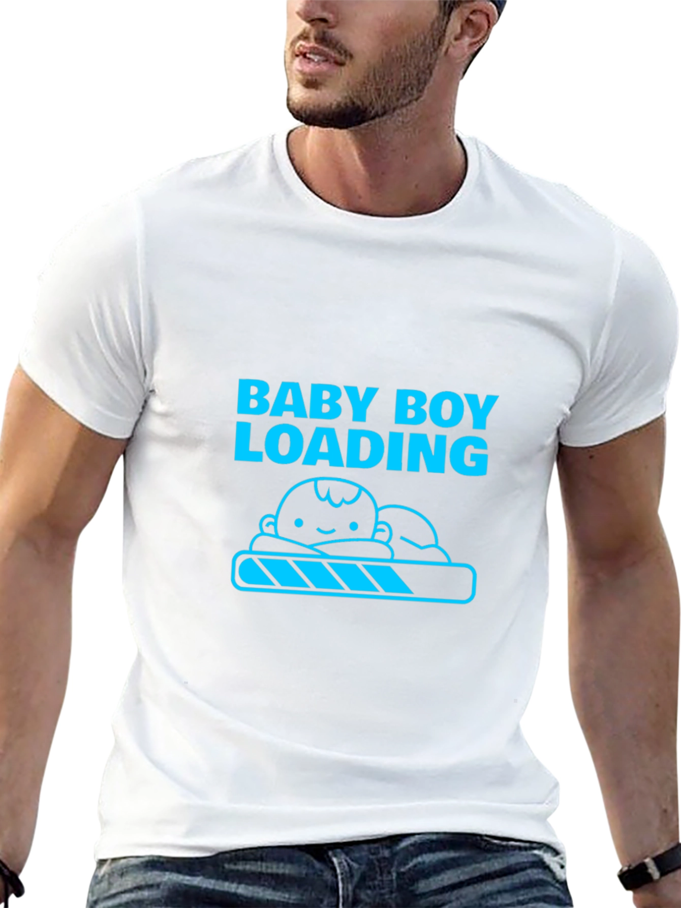 Baby Boy Loading Tee - Expecting Dad Shirt