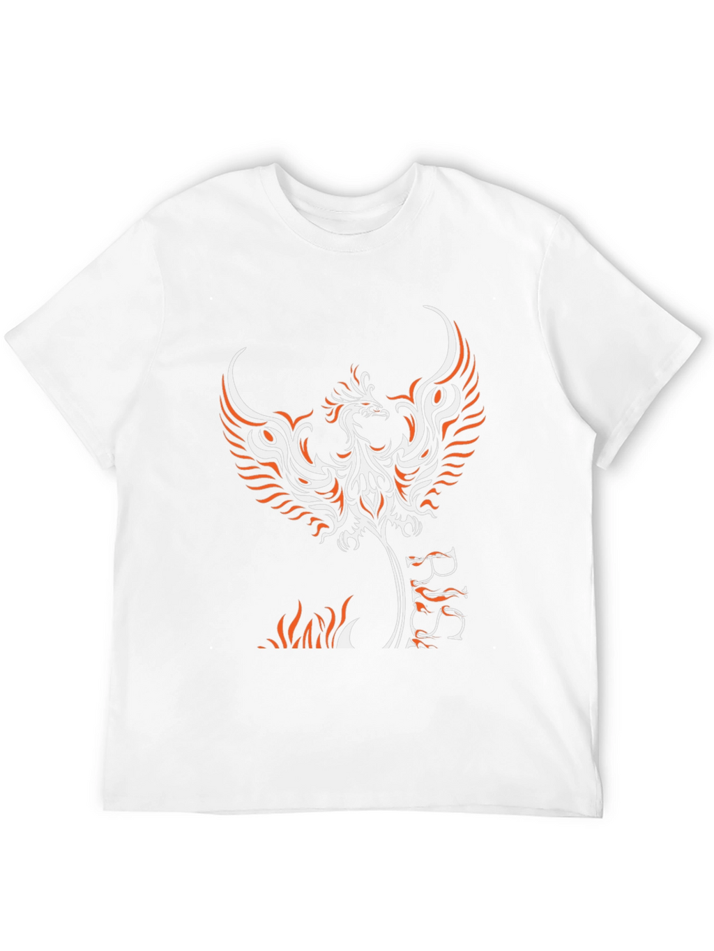 Phoenix Graphic Print Black T-Shirt