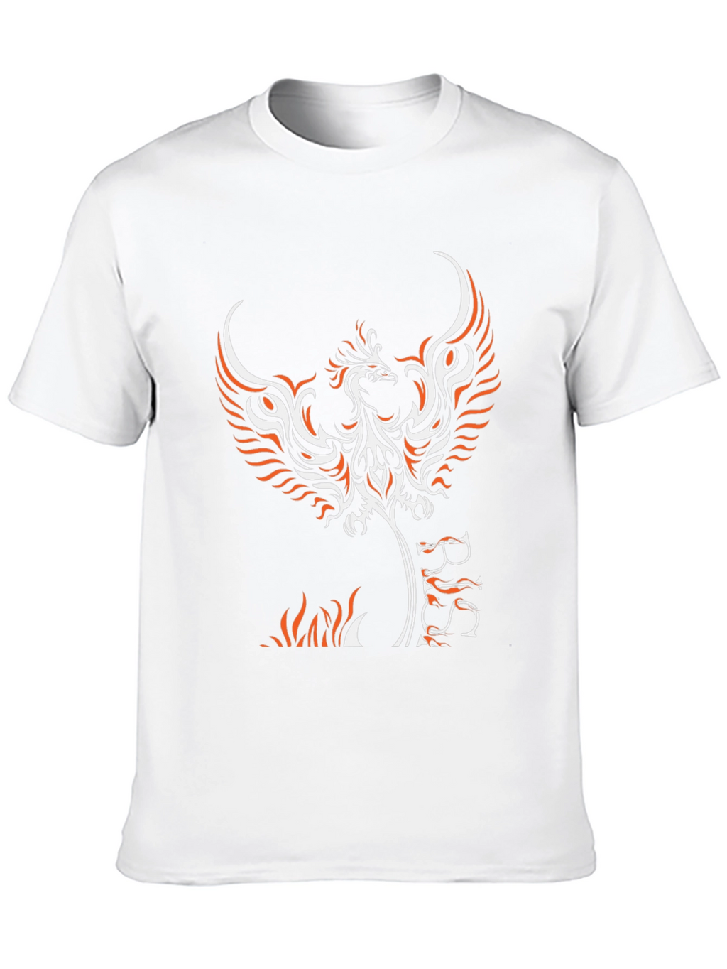 Phoenix Graphic Print Black T-Shirt