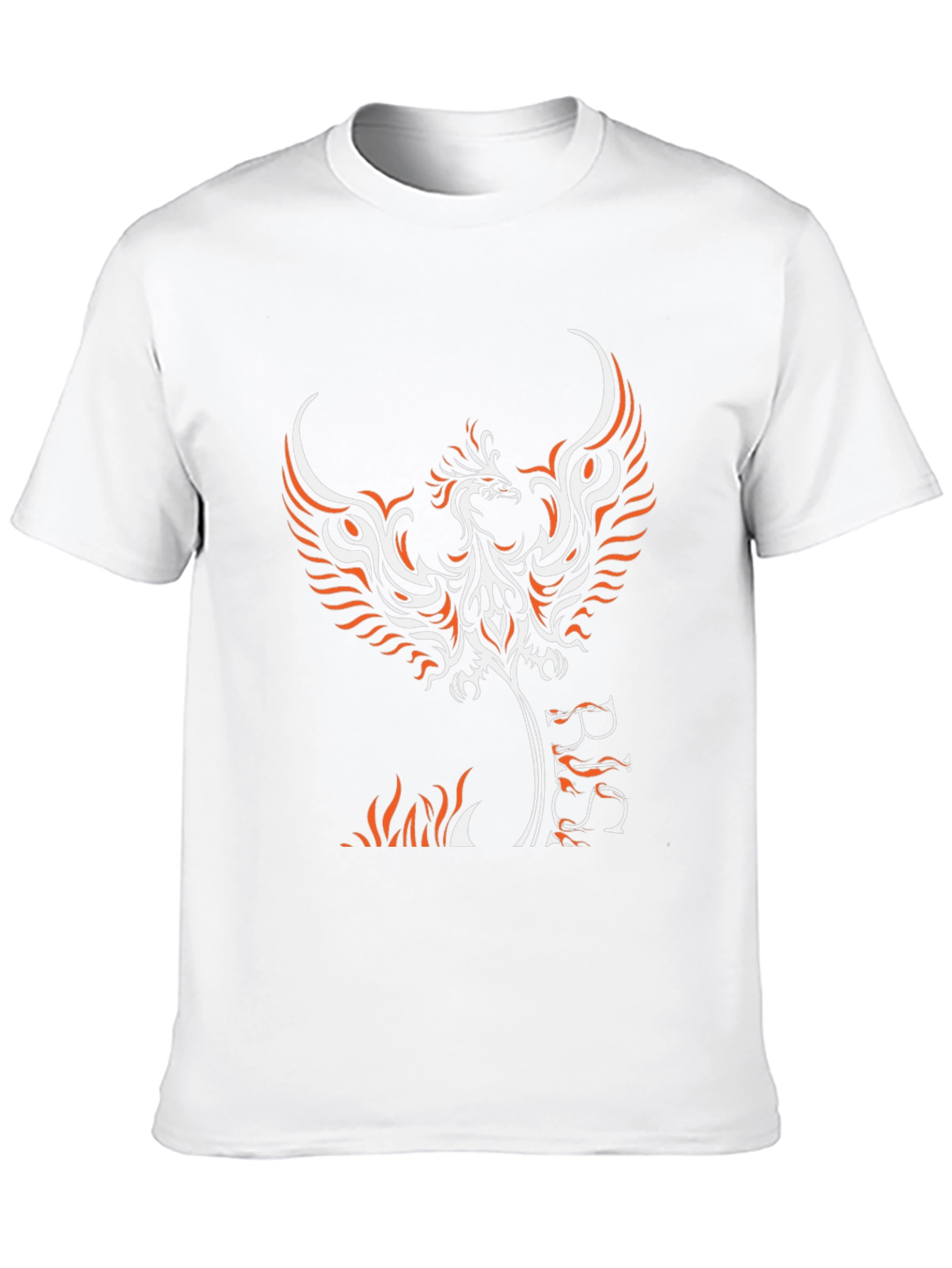 Phoenix Graphic Print Black T-Shirt