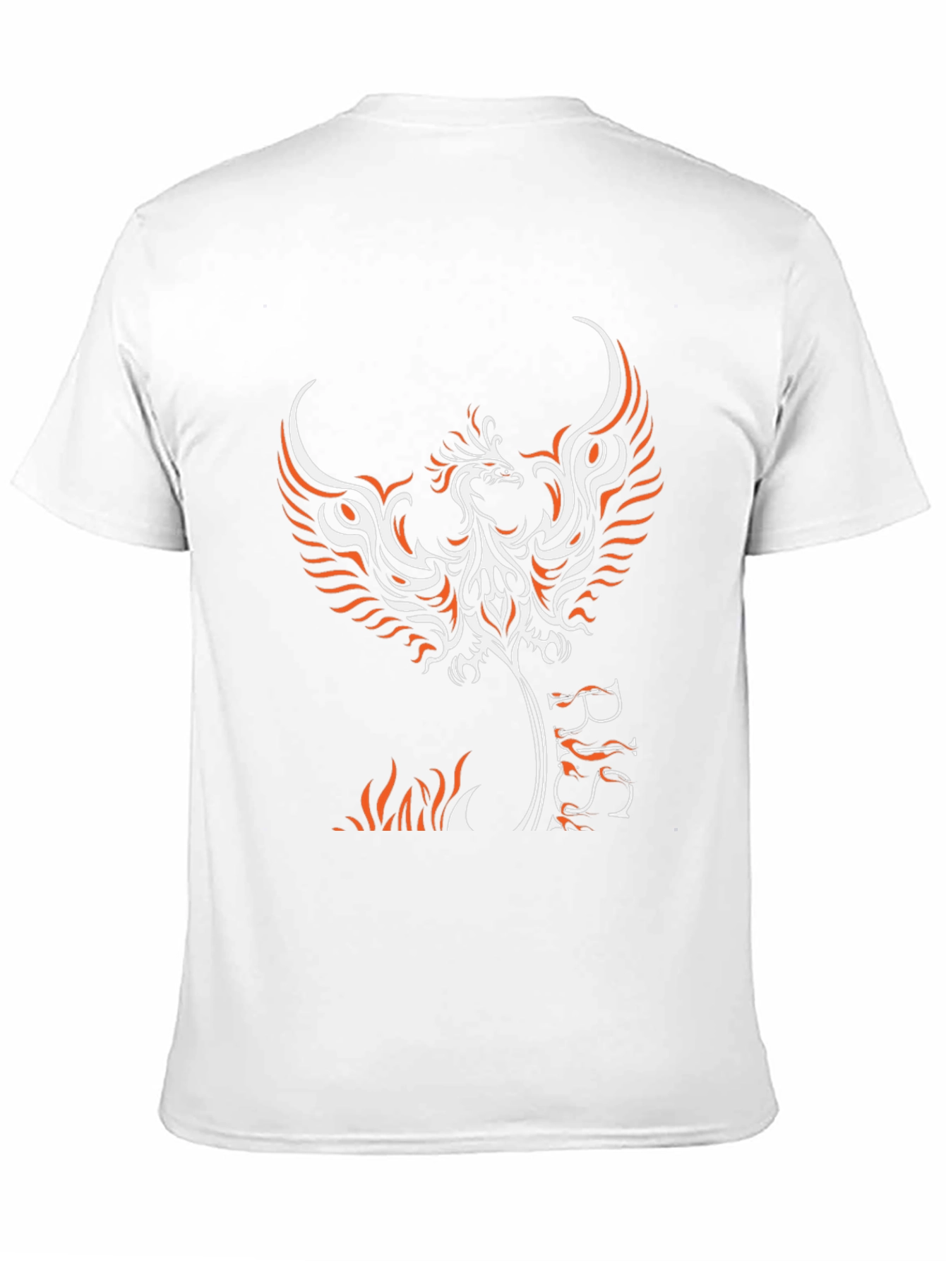 Phoenix Graphic Print Black T-Shirt