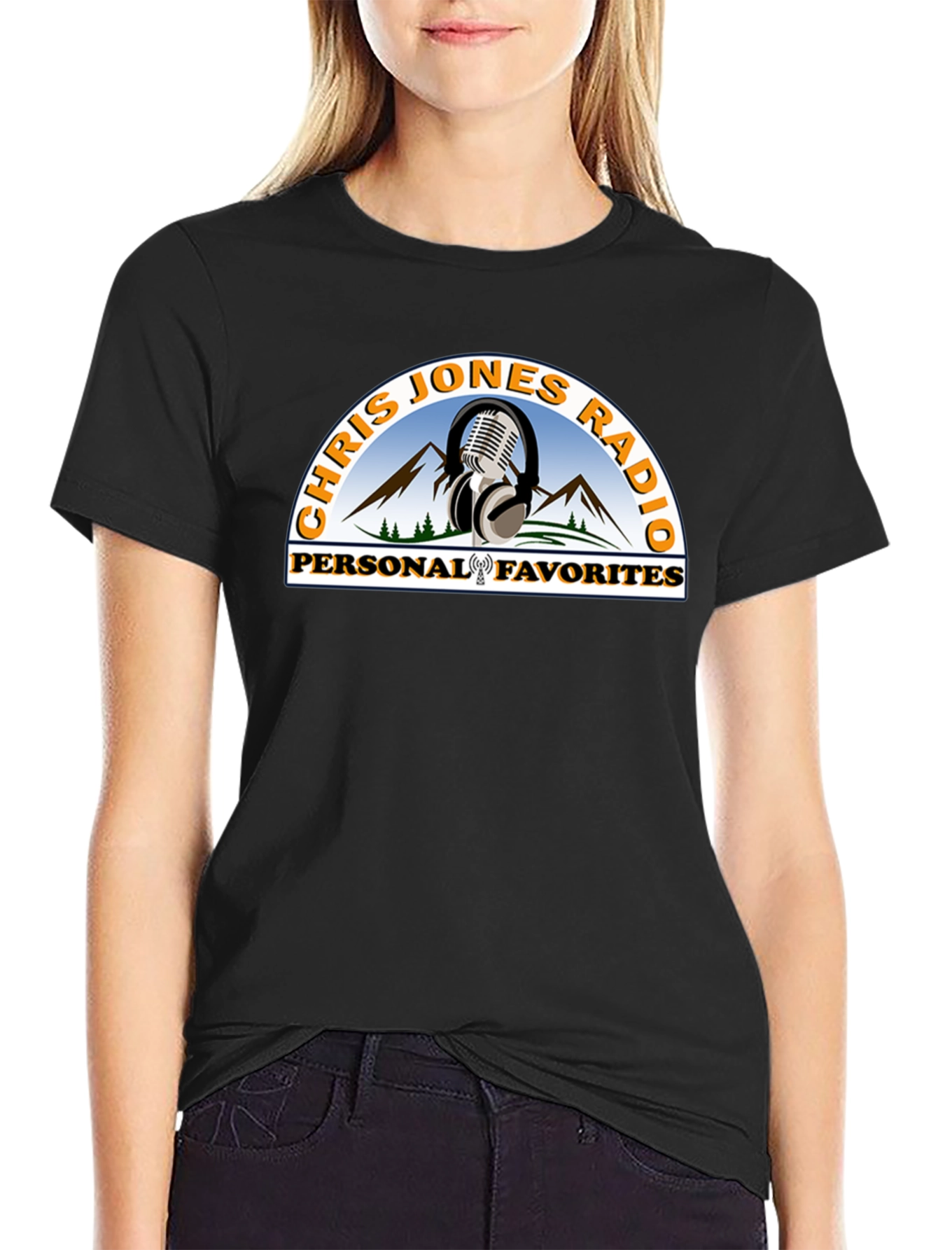 Chris Jones Radio T-Shirt - Personal Favorites Black Tee