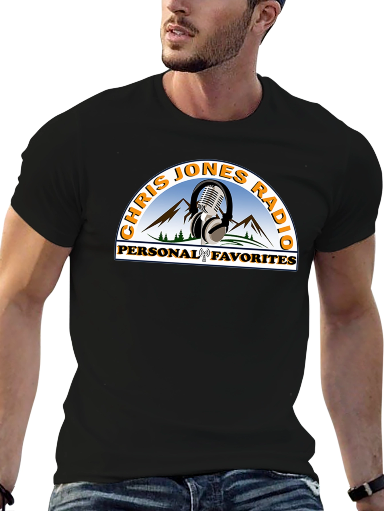 Chris Jones Radio T-Shirt - Personal Favorites Black Tee