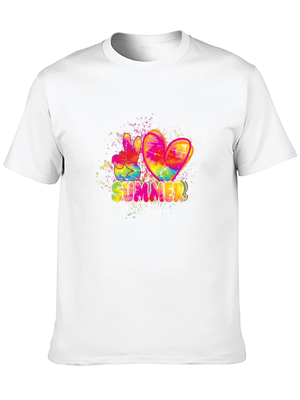 Summer Peace & Love Tie Dye T-Shirt