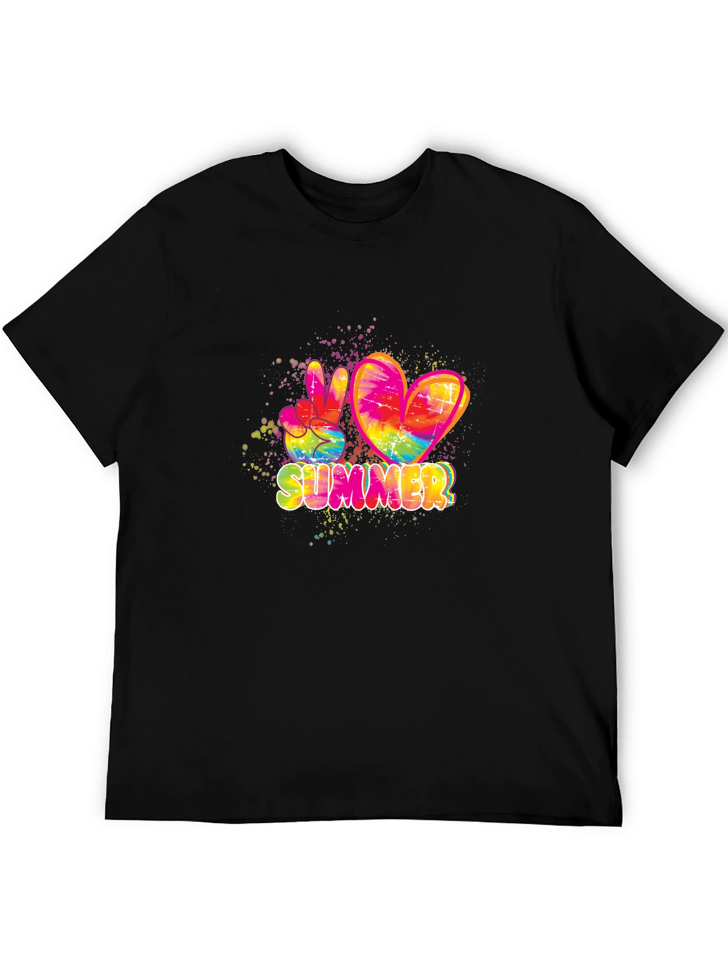 Summer Peace & Love Tie Dye T-Shirt