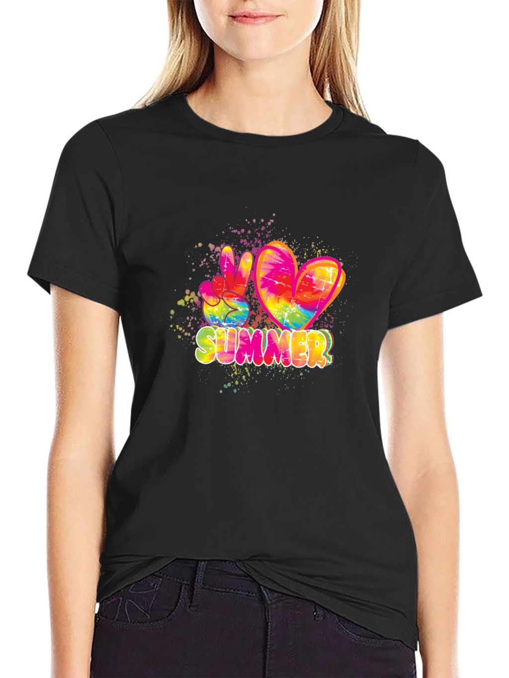 Summer Peace & Love Tie Dye T-Shirt