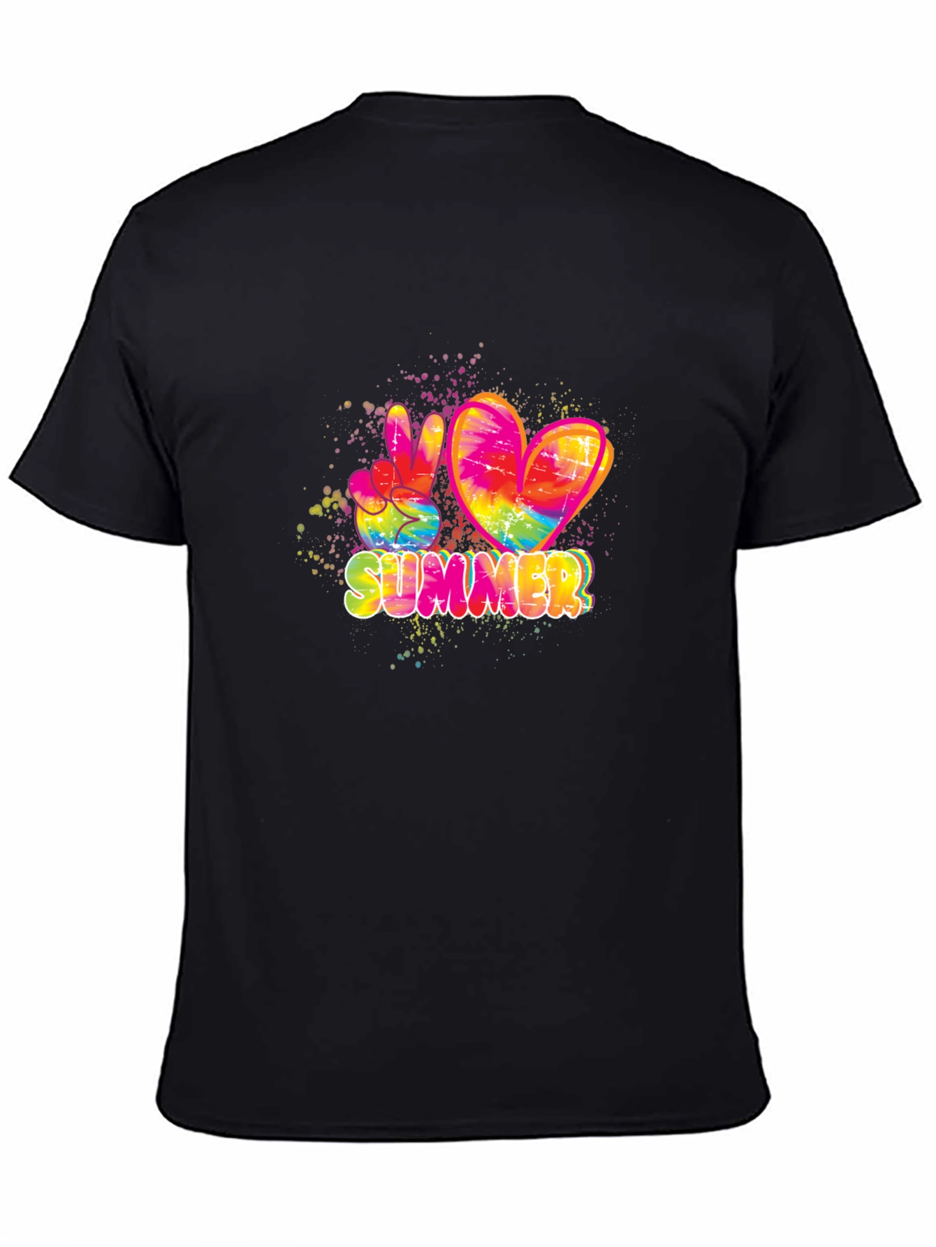 Summer Peace & Love Tie Dye T-Shirt
