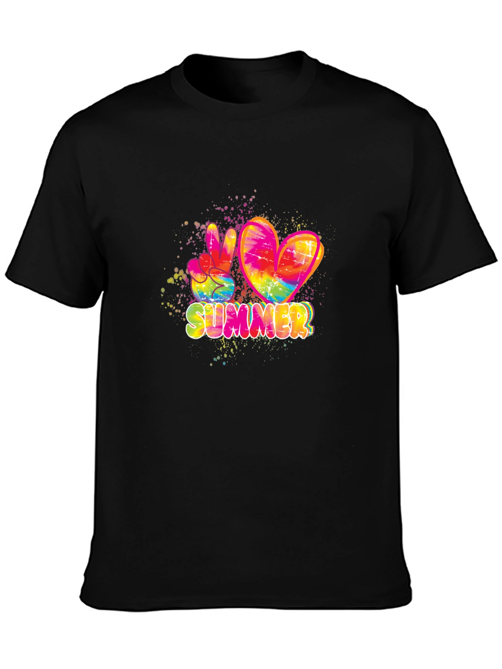 Summer Peace & Love Tie Dye T-Shirt