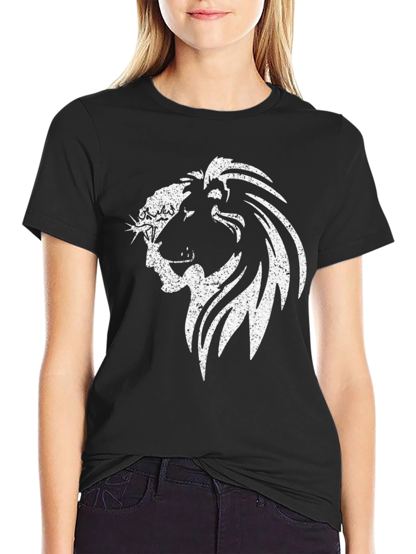 Lion & Lamb Graphic T-Shirt - Black