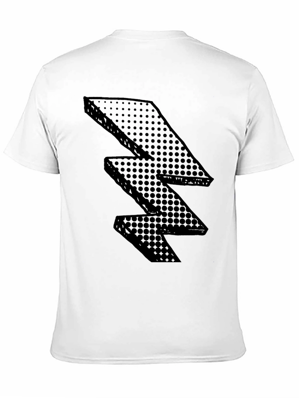 Black Lightning Bolt Graphic Tee - Modern Style