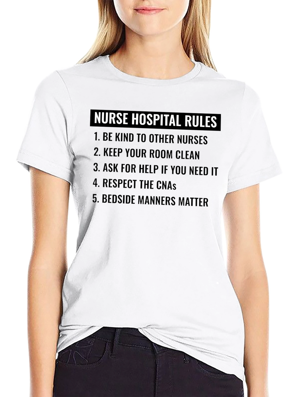 Nurse Hospital Rules Graphic T-Shirt