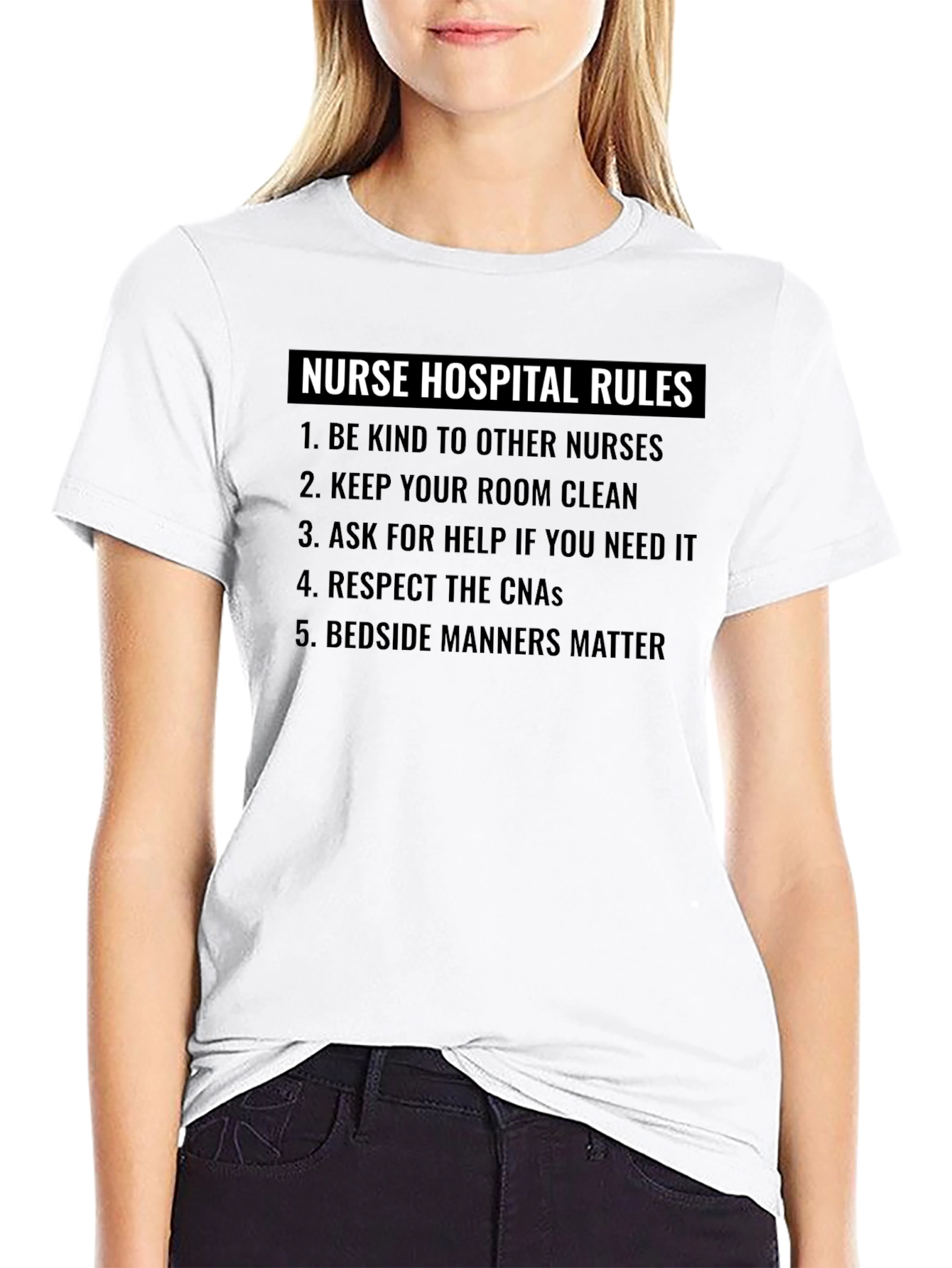 Nurse Hospital Rules Graphic T-Shirt