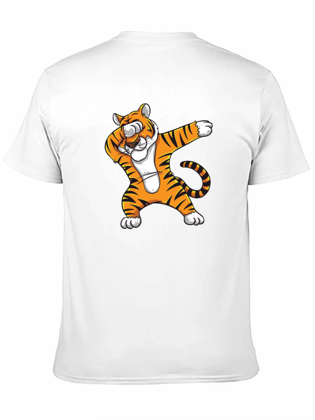 Dabbing Tiger Graphic T-Shirt - Black