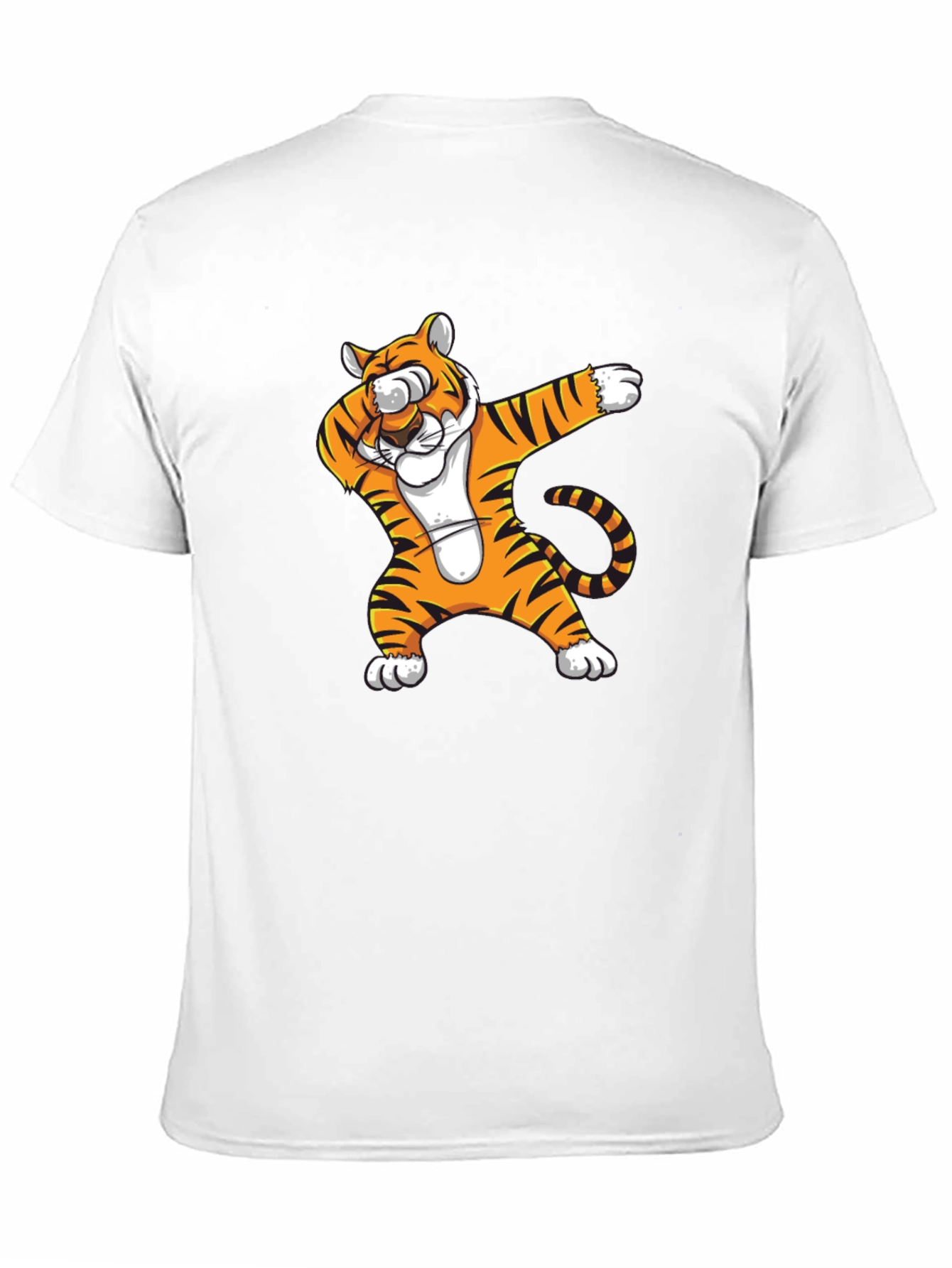 Dabbing Tiger Graphic T-Shirt - Black