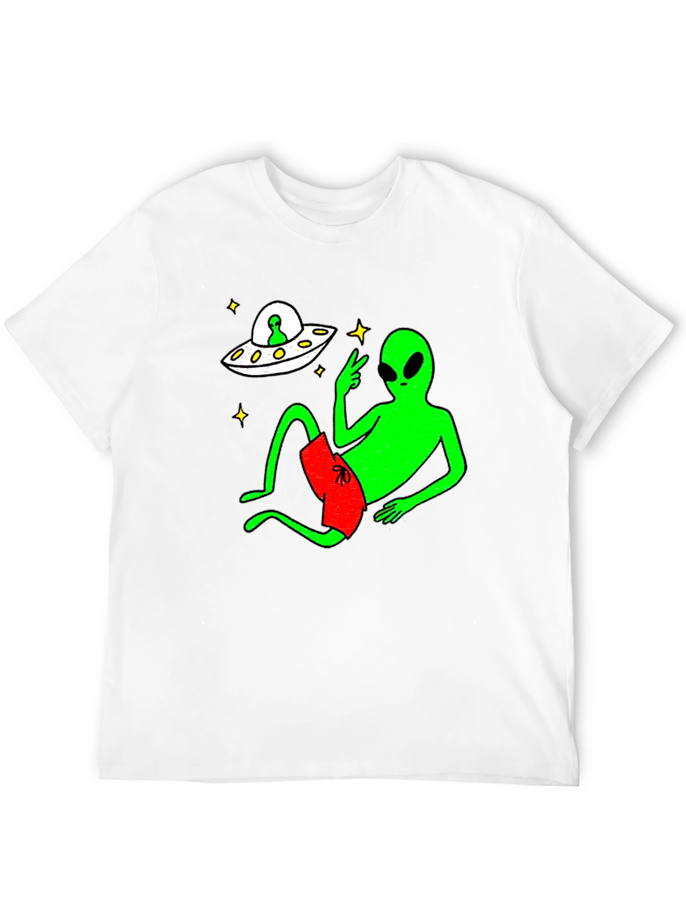 Cool Alien Chill T-Shirt - Black