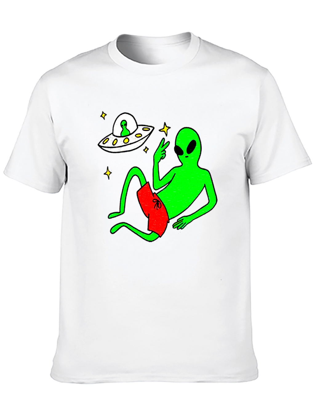 Cool Alien Chill T-Shirt - Black