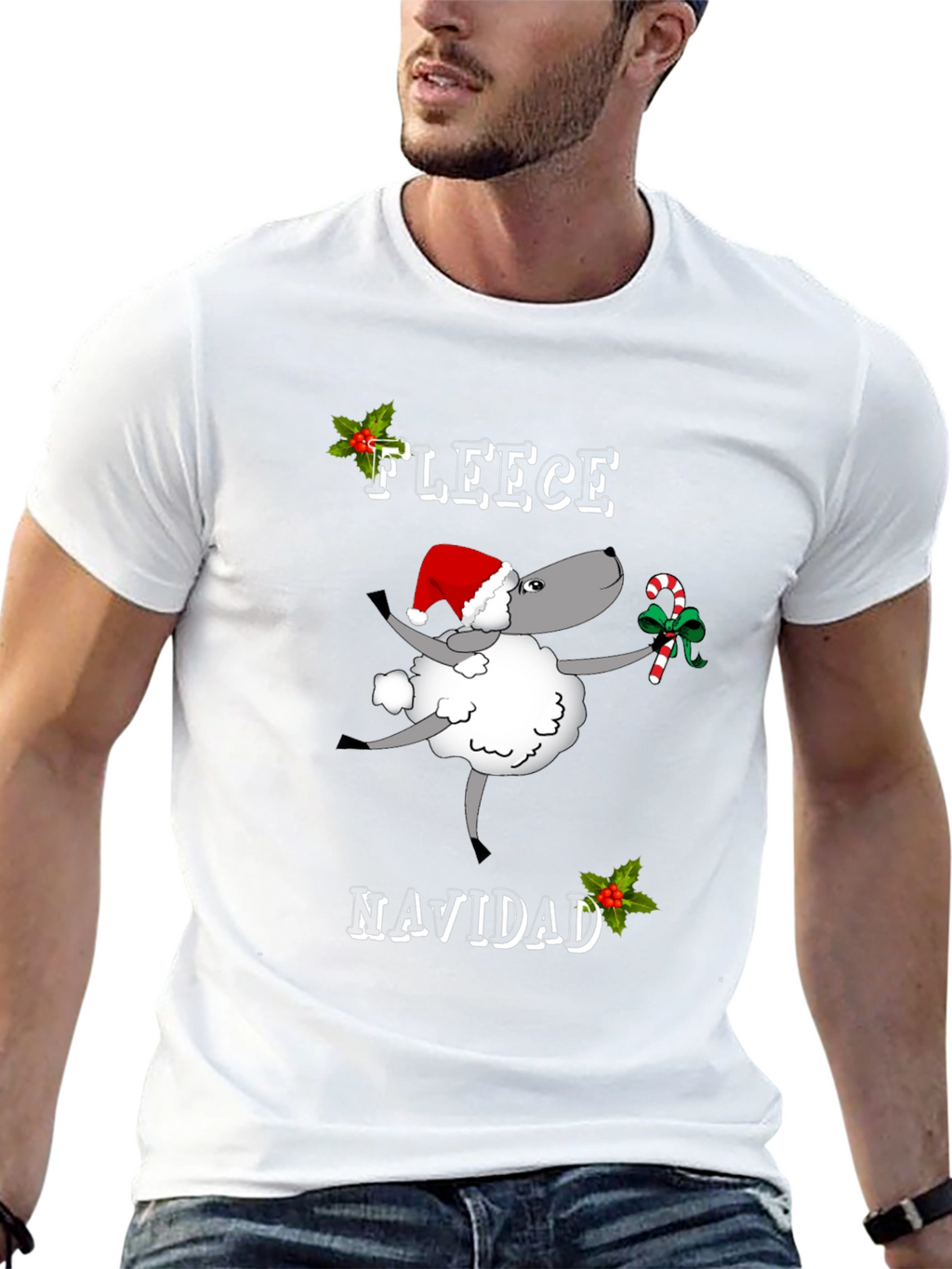 Fleece Navidad Graphic T-Shirt