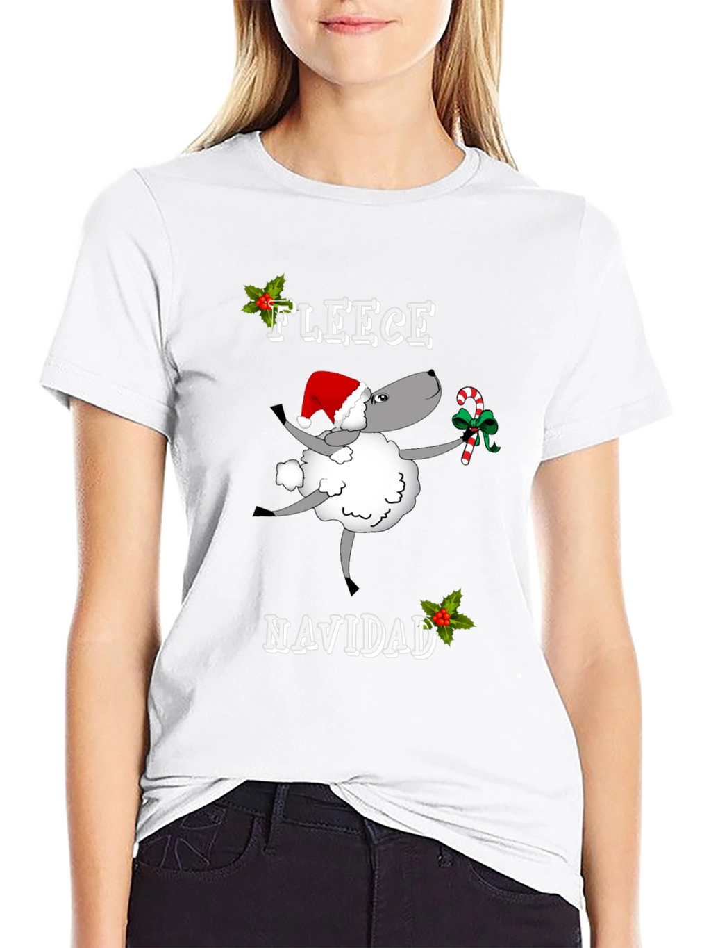 Fleece Navidad Graphic T-Shirt