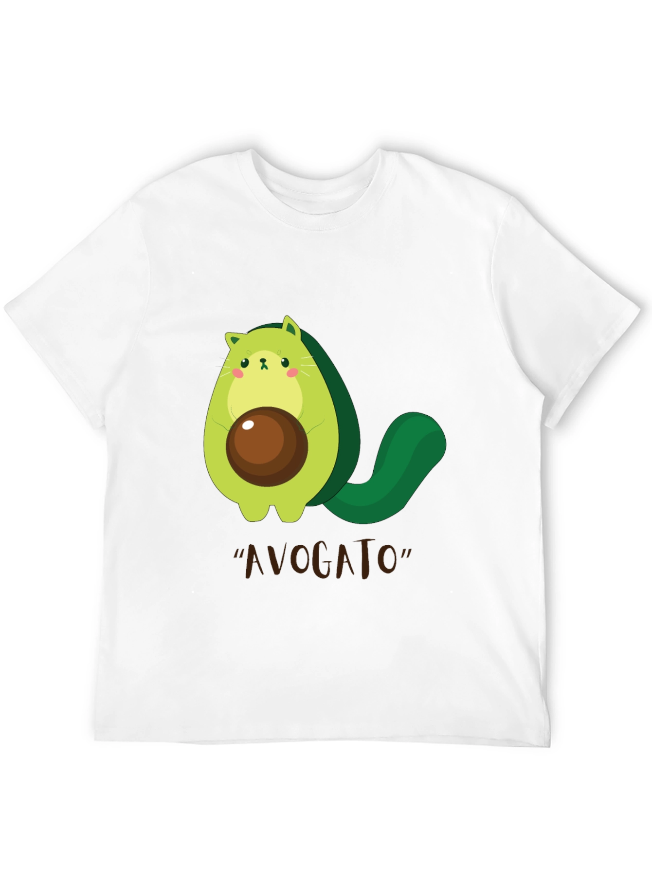 Avogato T-Shirt - Cute Avocado Cat Graphic Tee