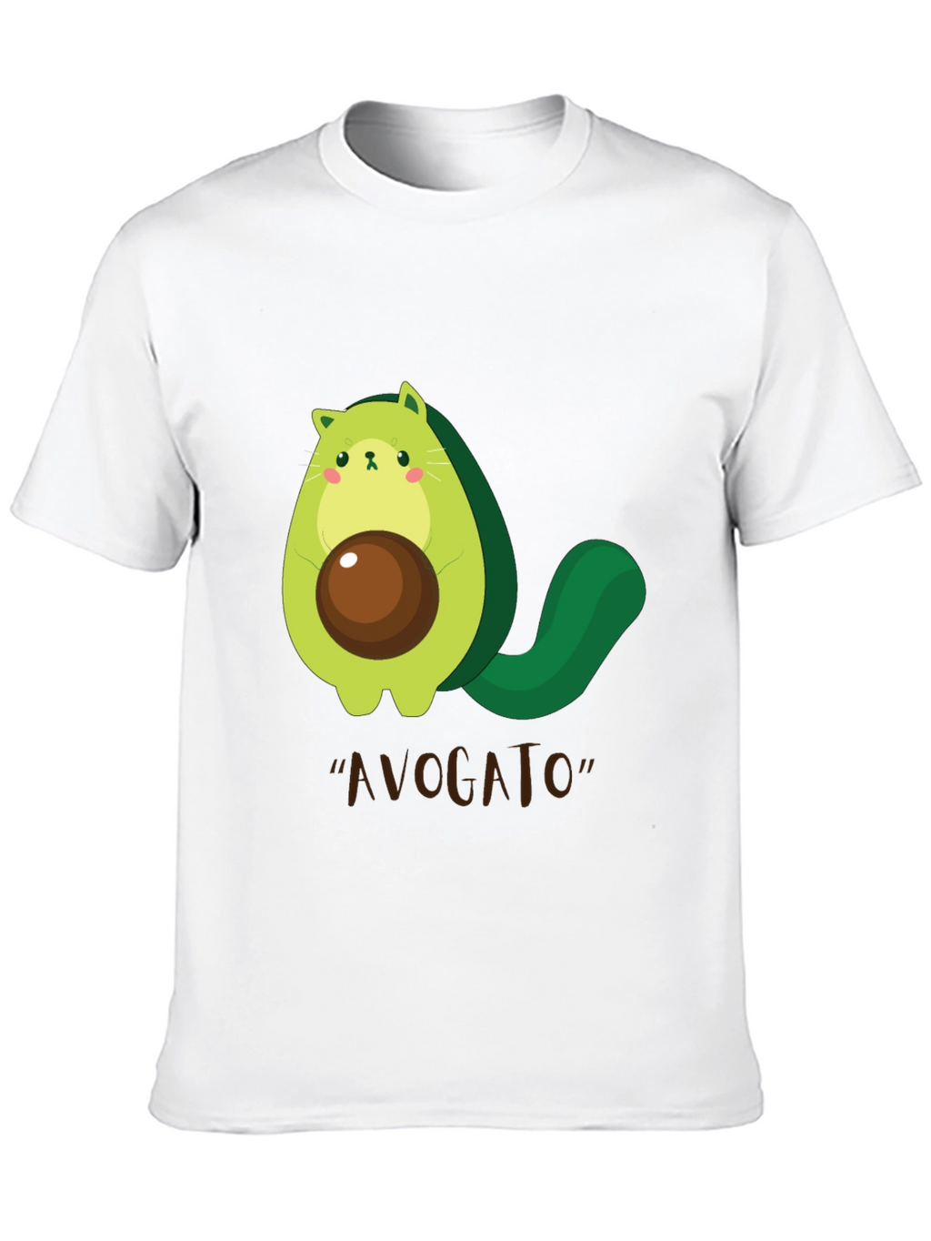 Avogato T-Shirt - Cute Avocado Cat Graphic Tee