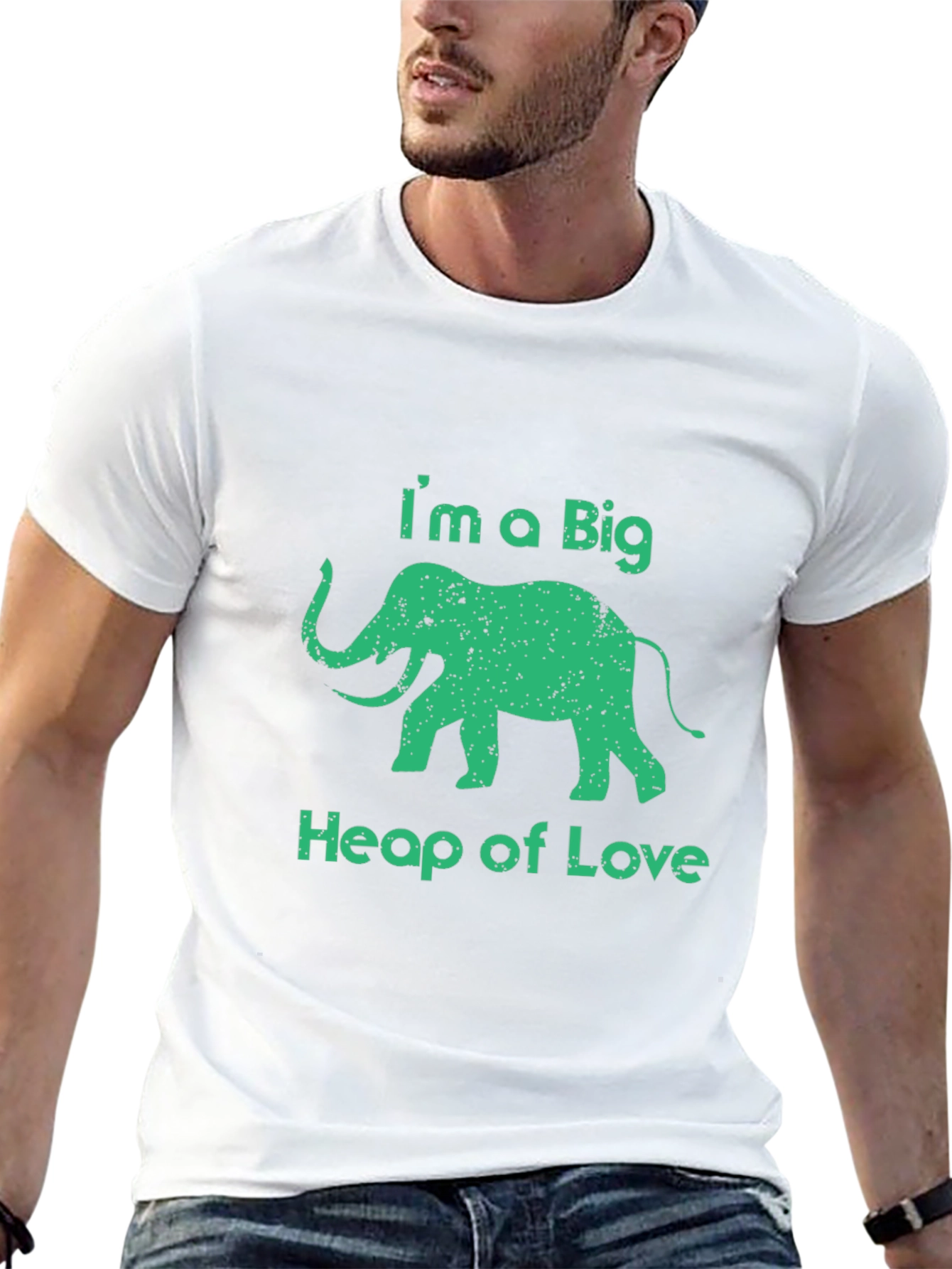 Im A Big Heap Of Love Elephant Graphic Tee