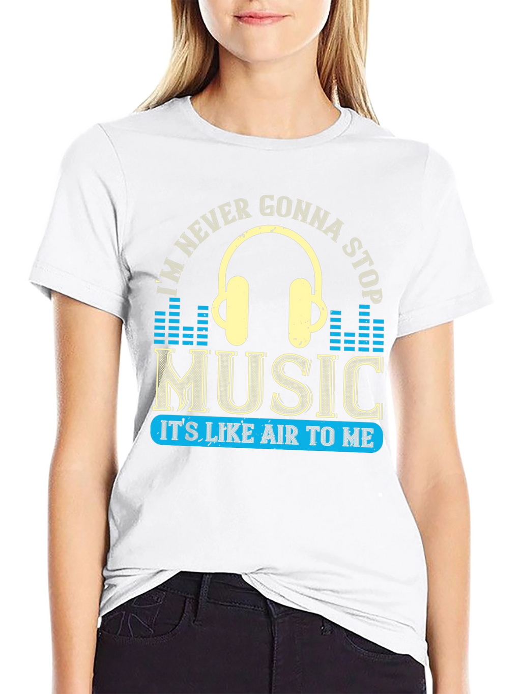 Music Lover Graphic Tee - Never Gonna Stop!