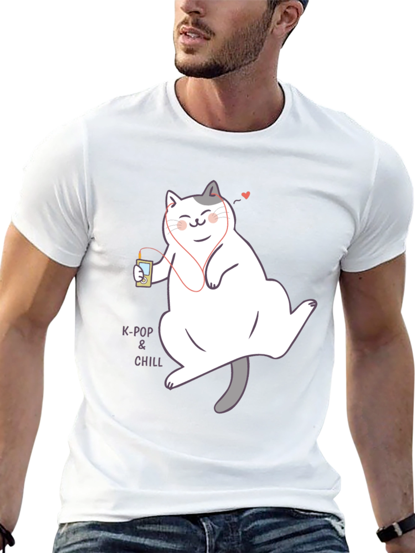 K-Pop & Chill Cat T-Shirt