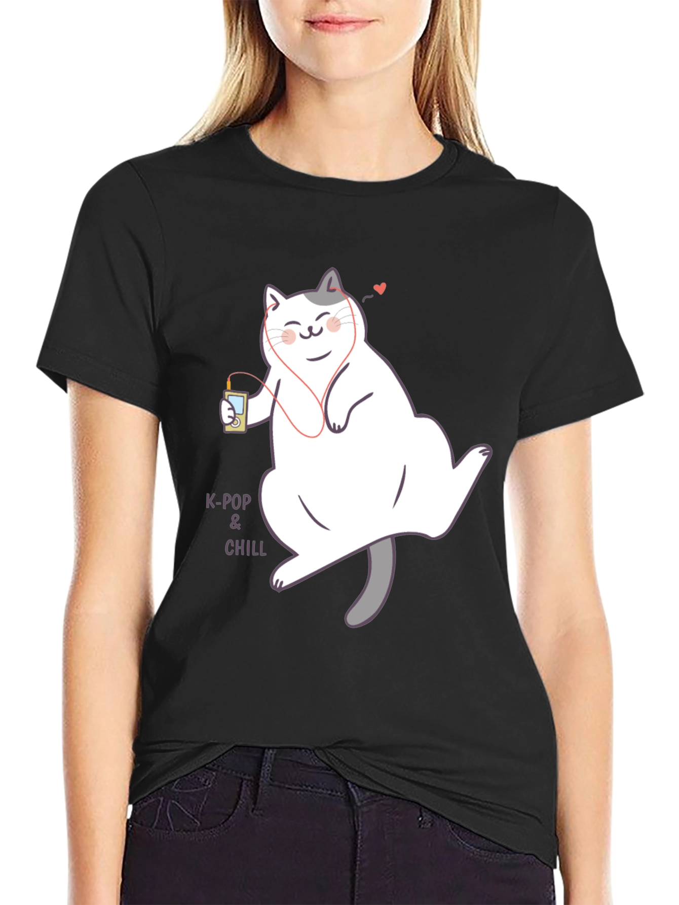 K-Pop & Chill Cat T-Shirt