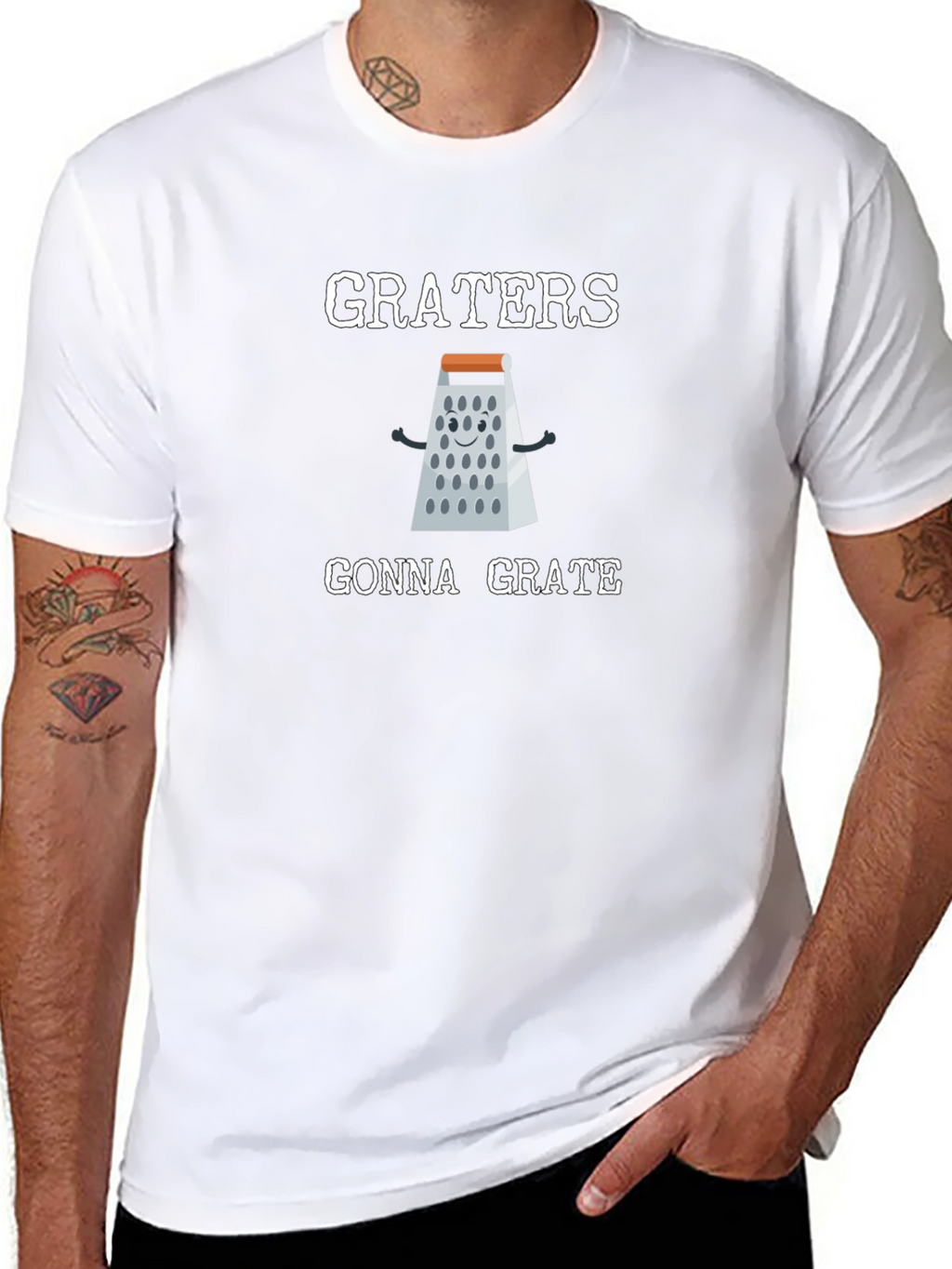 Funny Graters Gonna Grate Black T-Shirt