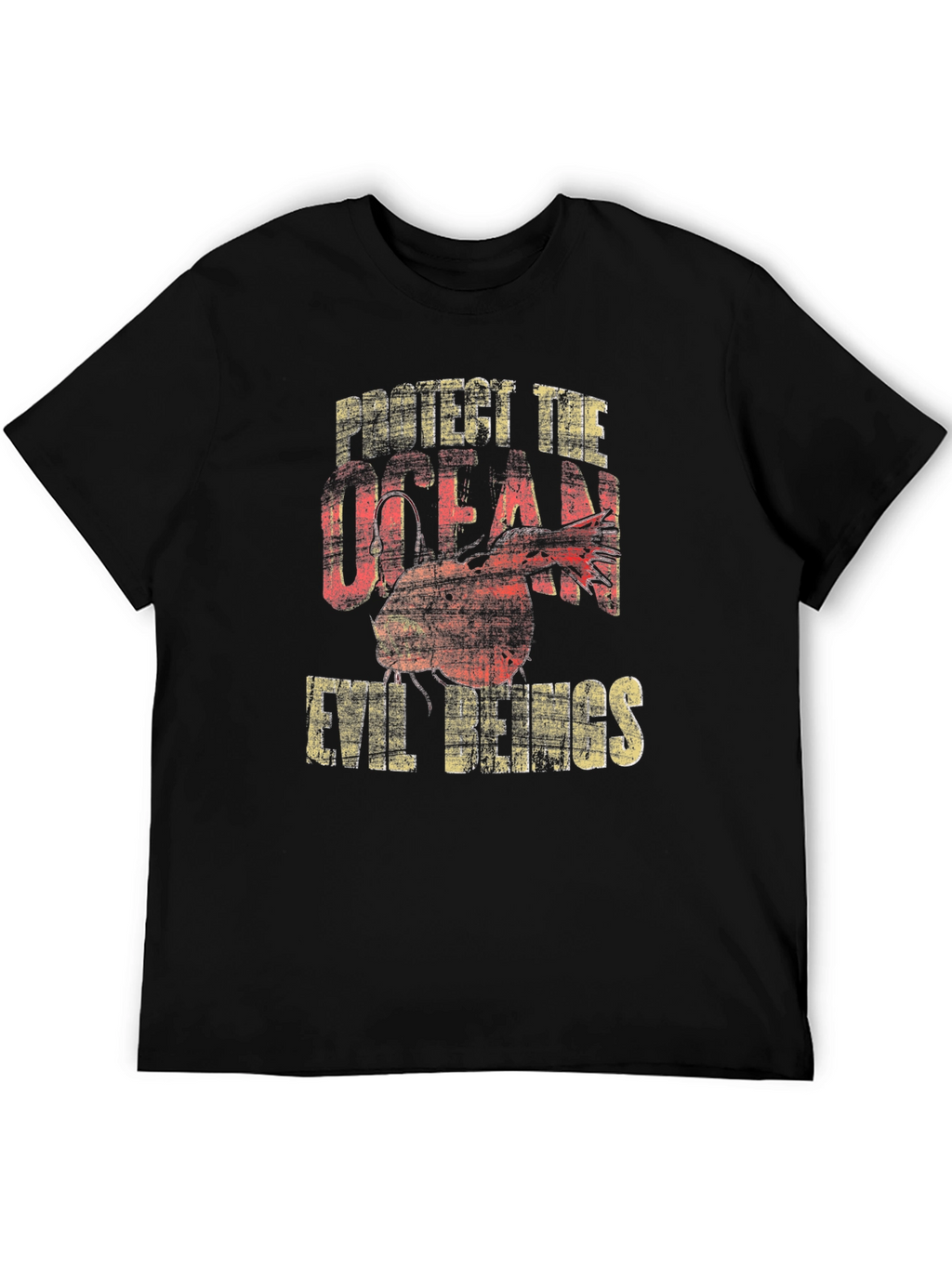 Protect the Ocean Evil Beings Graphic T-Shirt