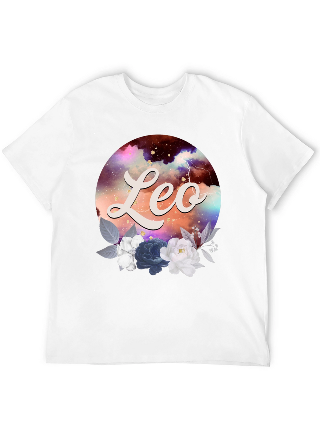 Leo Zodiac Floral T-Shirt
