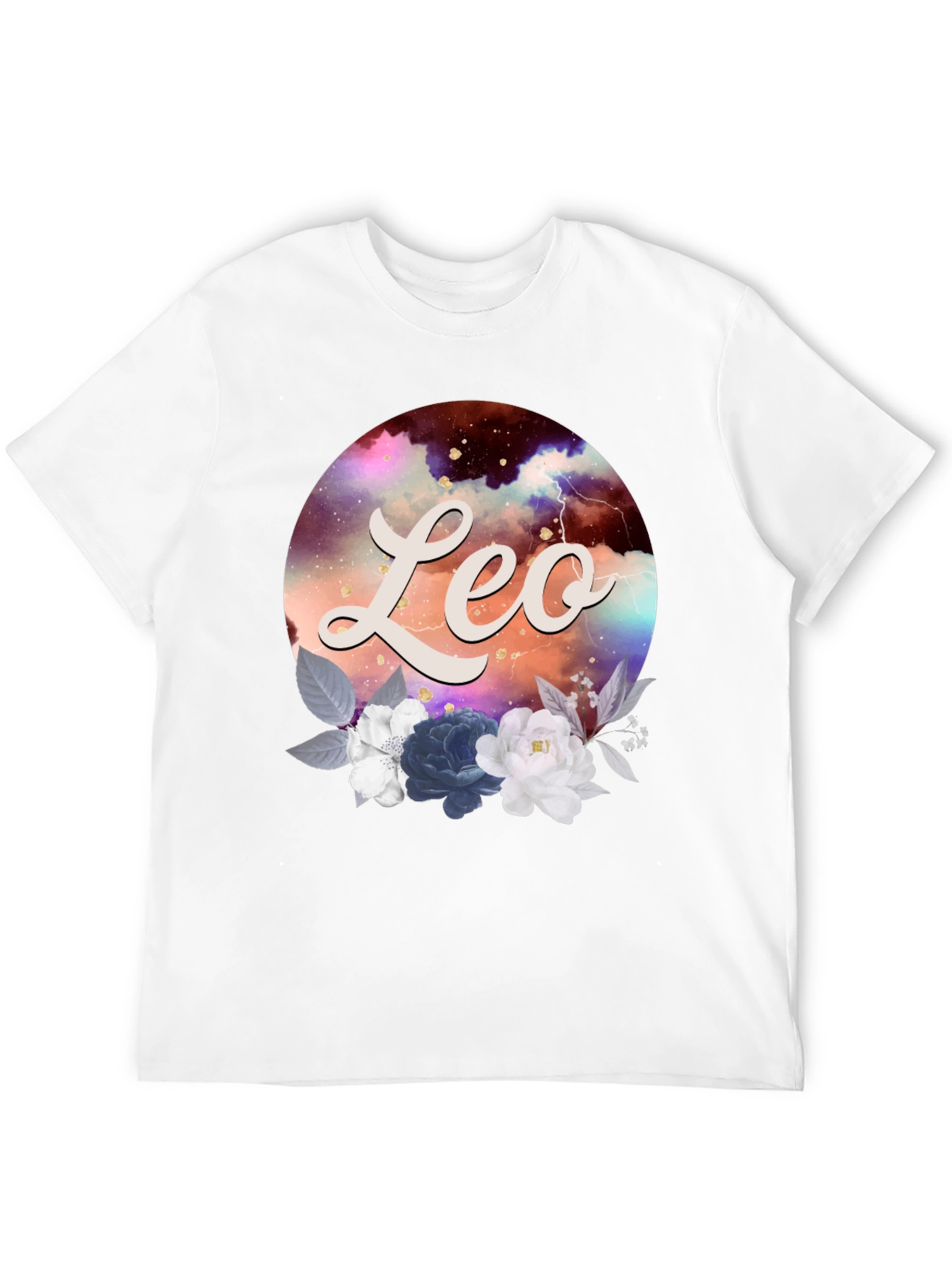 Leo Zodiac Floral T-Shirt