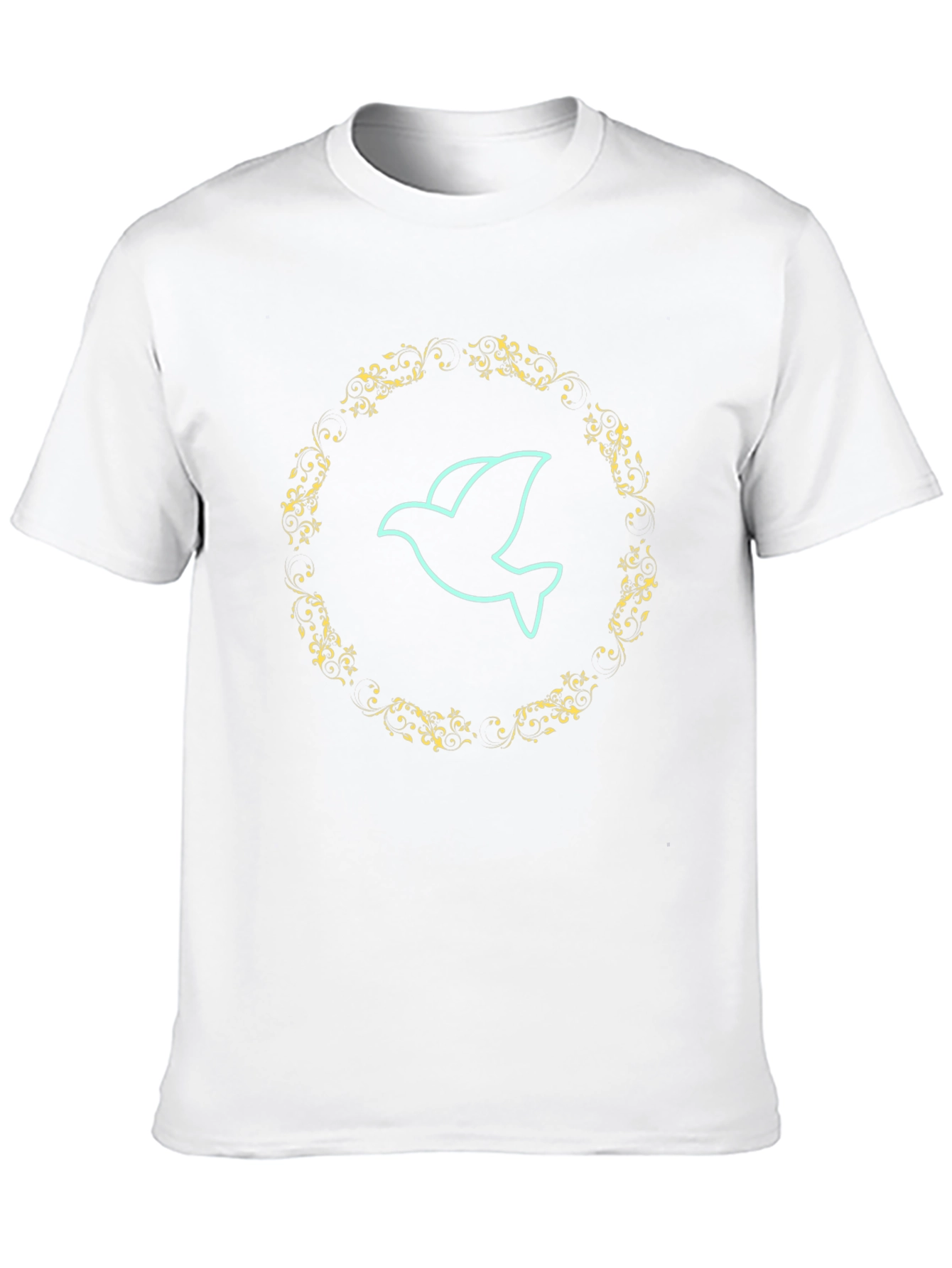 Dove Graphic Print Mens Black T-Shirt