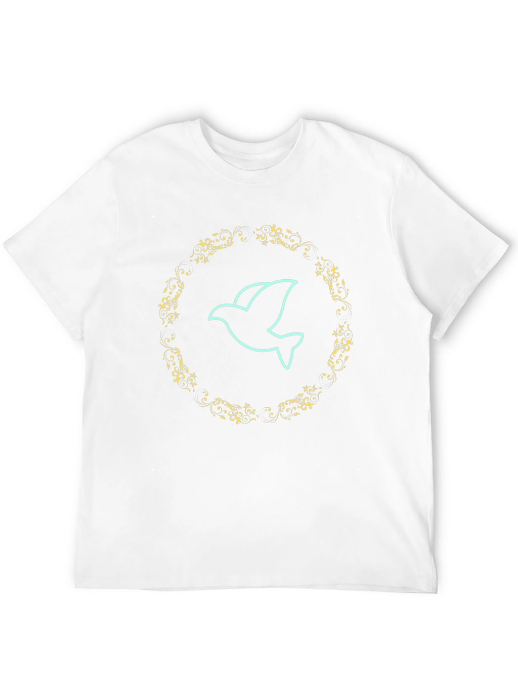 Dove Graphic Print Mens Black T-Shirt