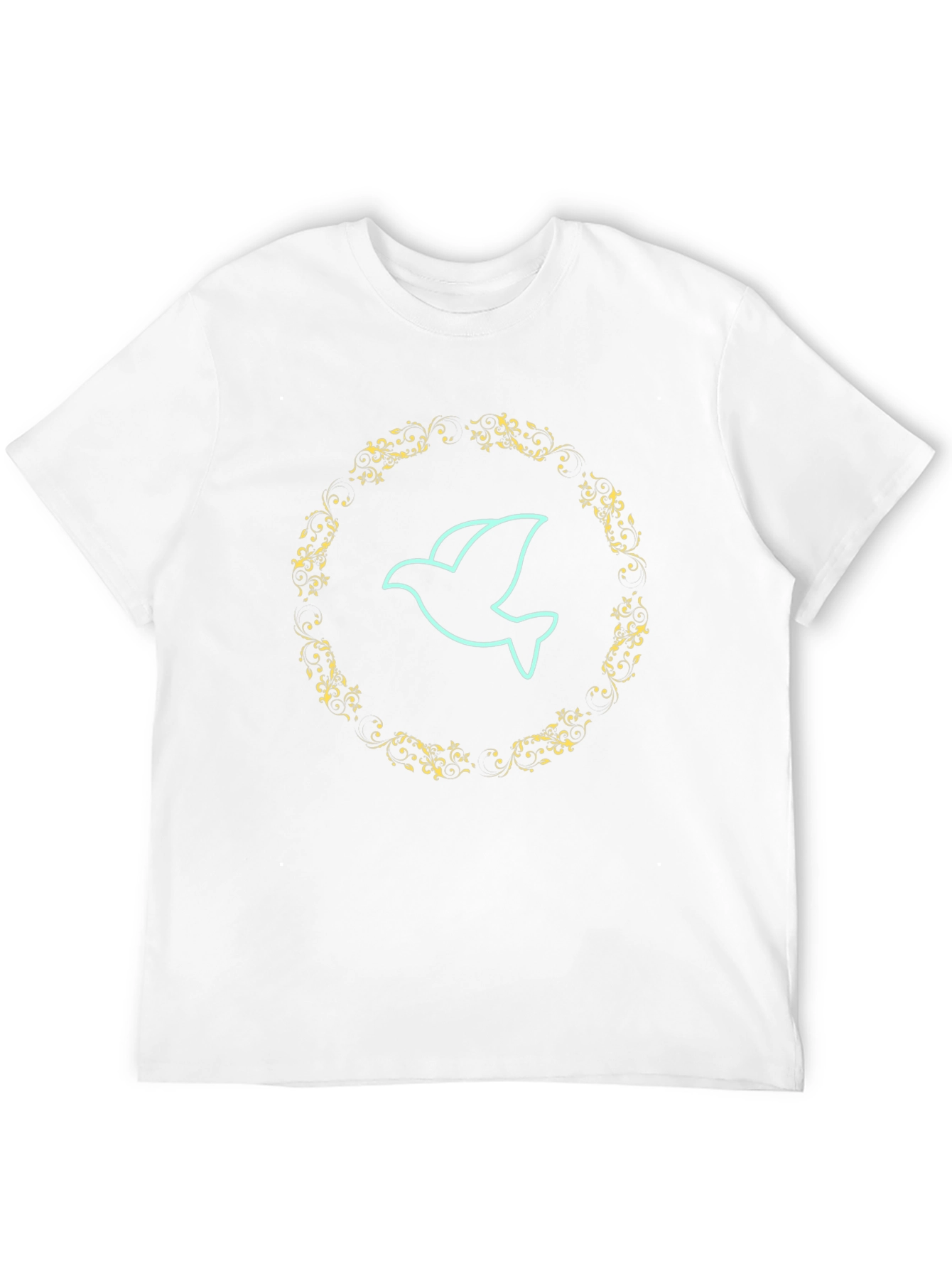 Dove Graphic Print Mens Black T-Shirt