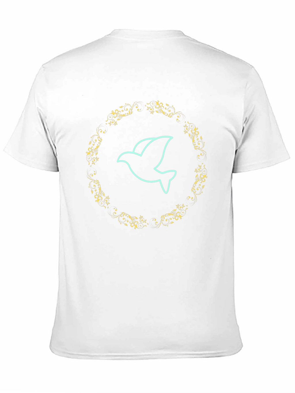 Dove Graphic Print Mens Black T-Shirt