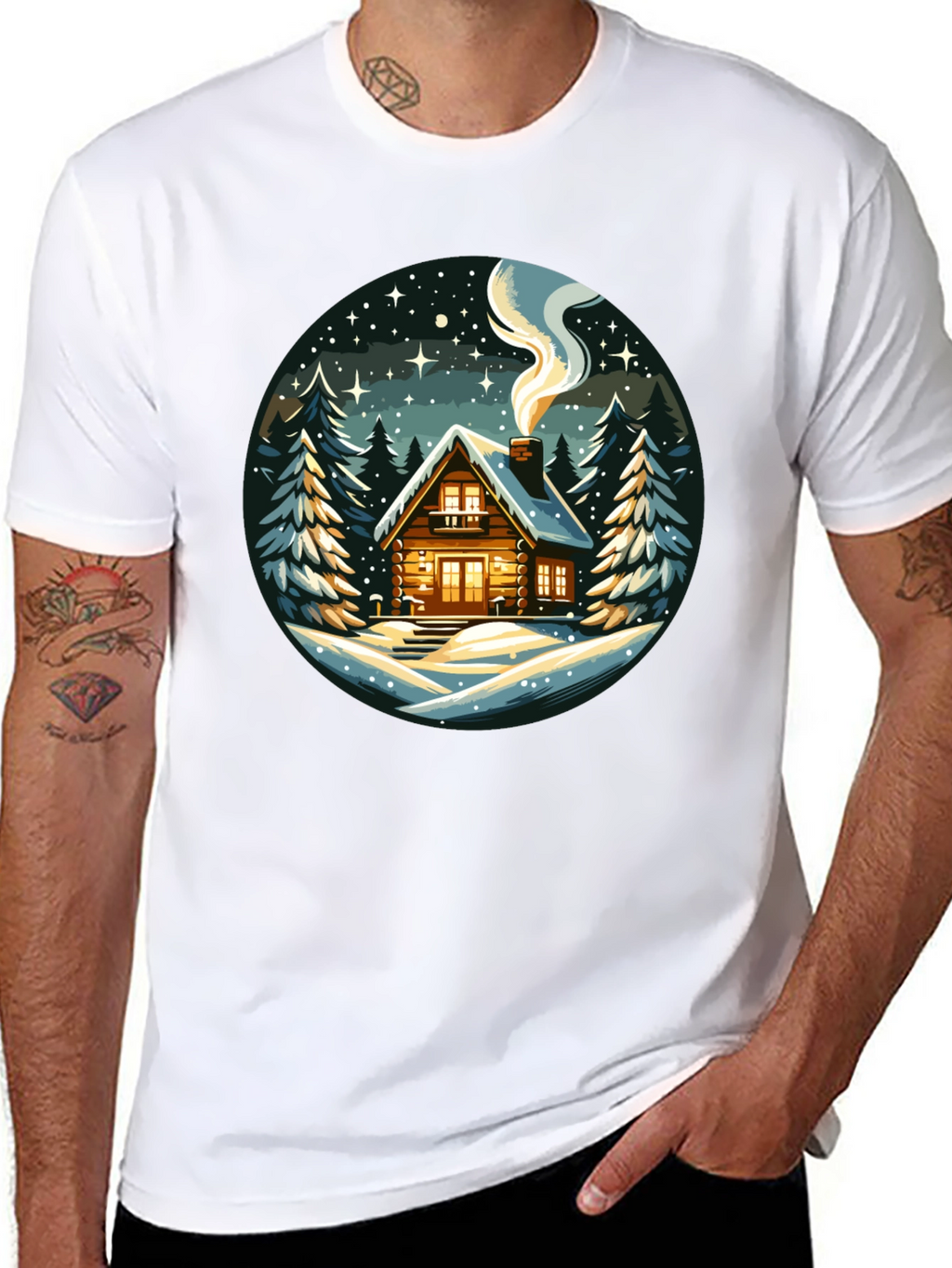 Winter Cabin Graphic Tee