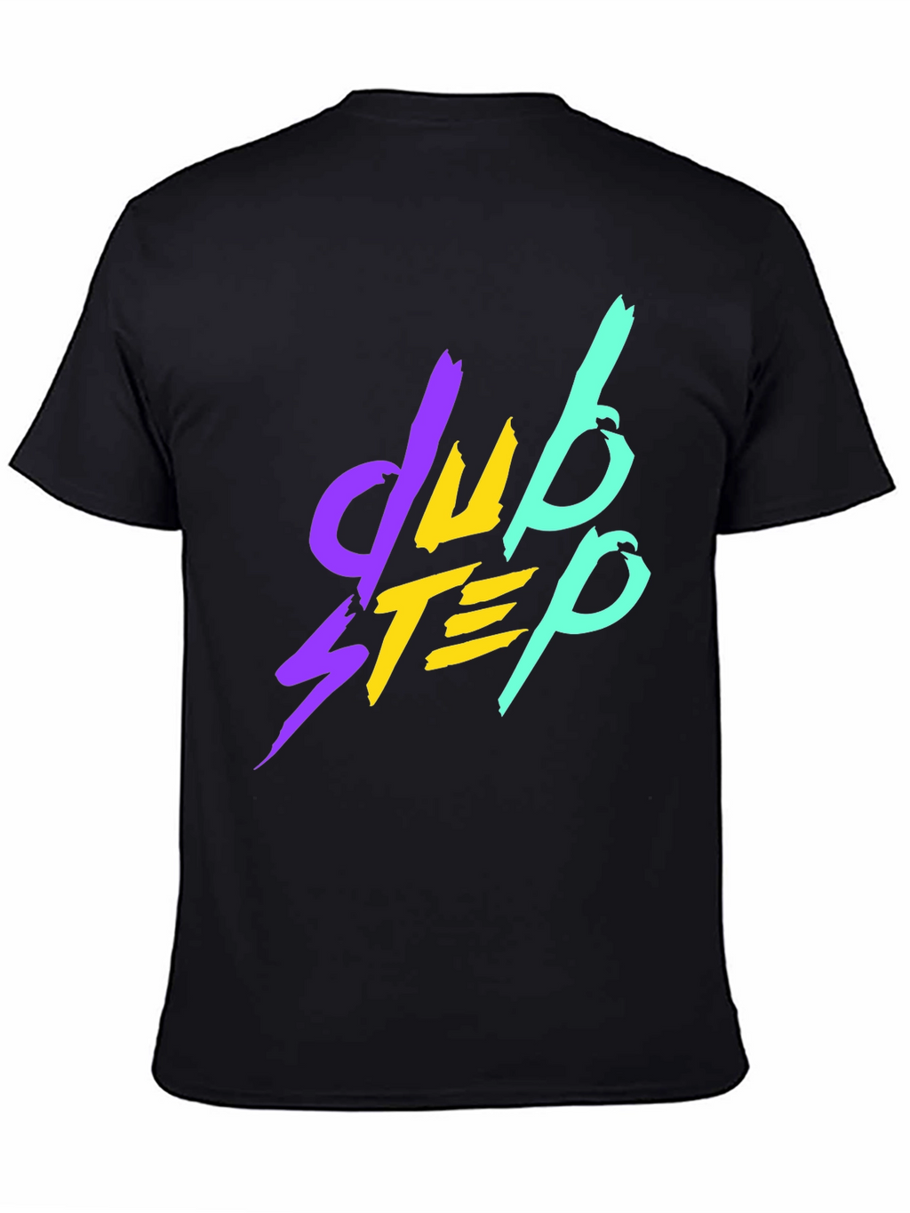 Dubstep Graphic Tee - Black Cotton T-Shirt