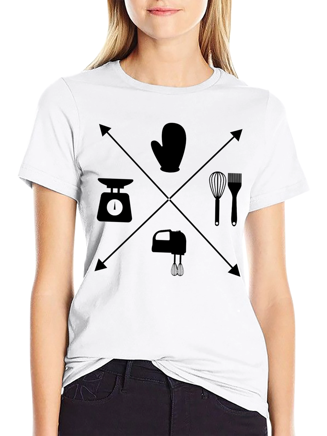 Chef Tools Graphic T-Shirt - Black Cotton Cooking Shirt