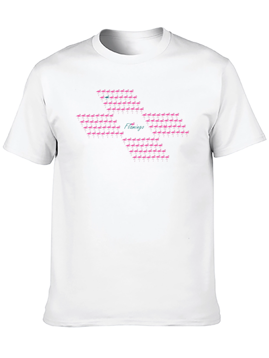 Flamingo Pattern T-Shirt - Unique Bird Design