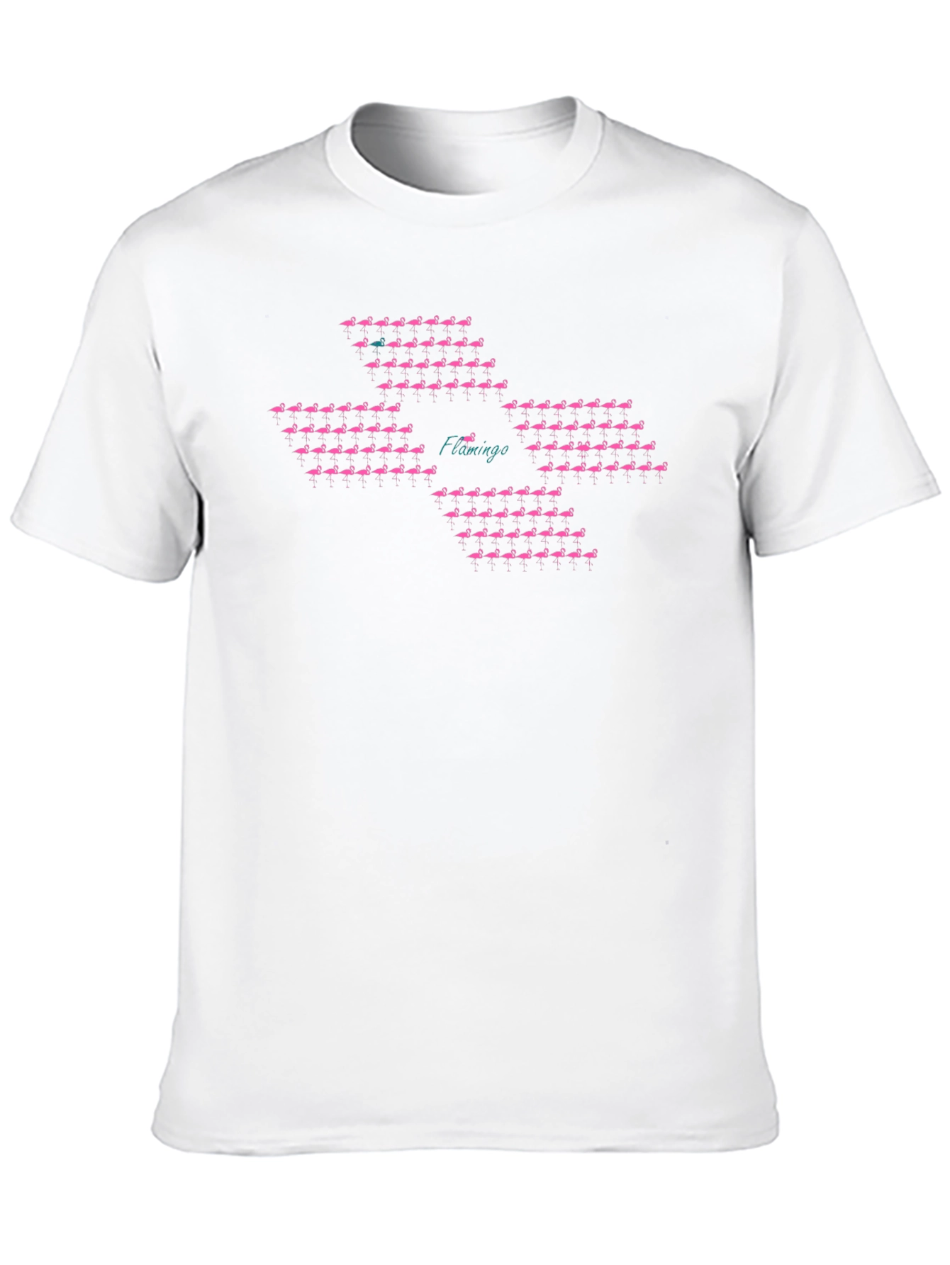 Flamingo Pattern T-Shirt - Unique Bird Design