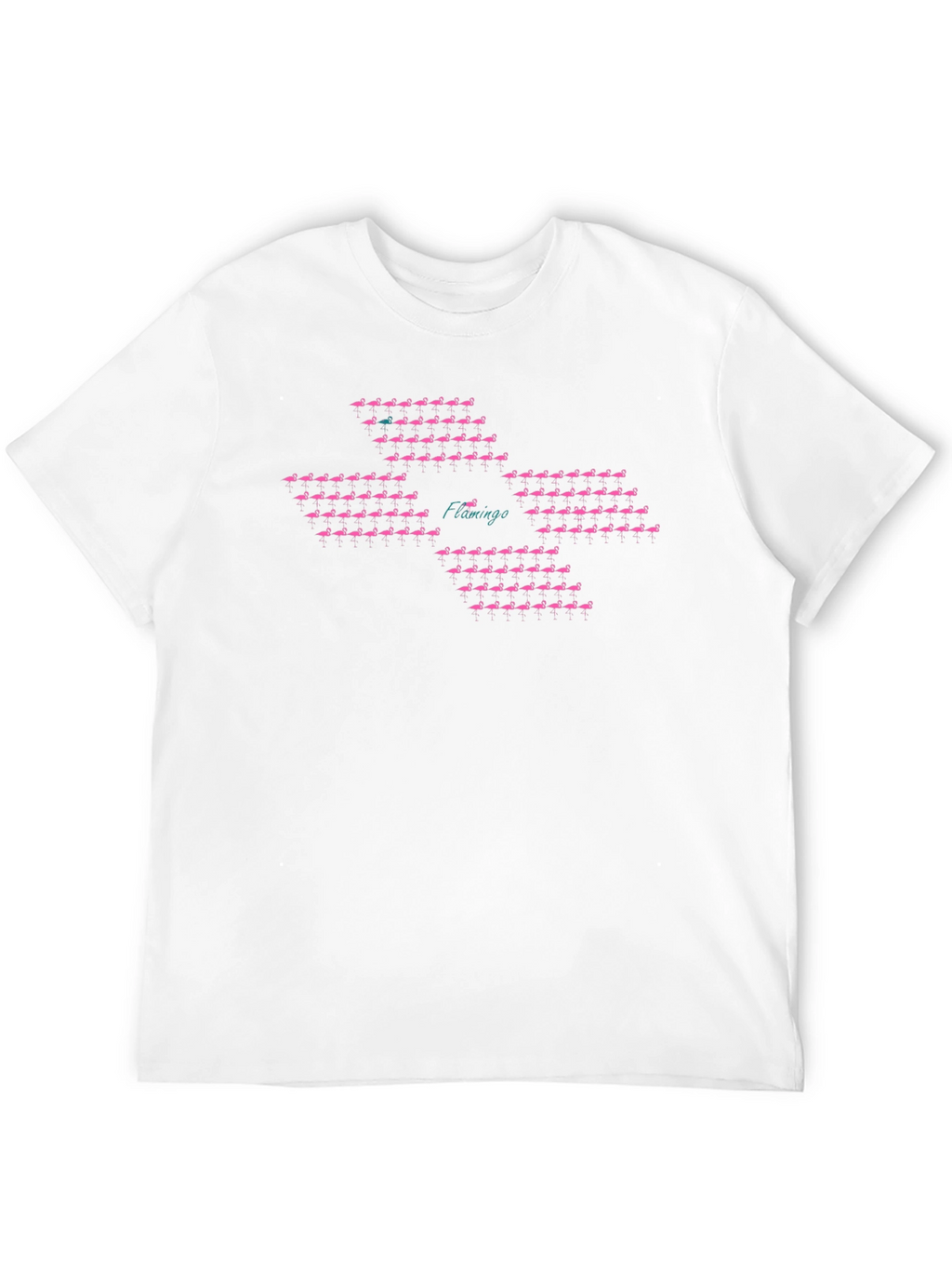 Flamingo Pattern T-Shirt - Unique Bird Design