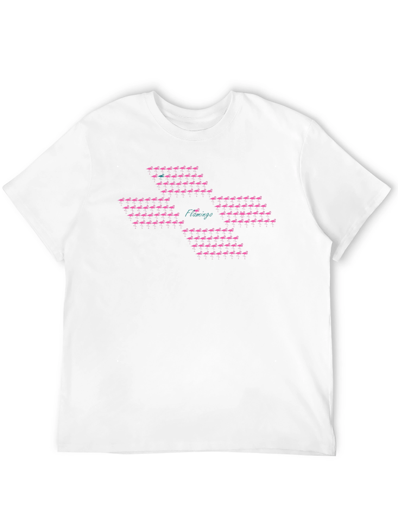 Flamingo Pattern T-Shirt - Unique Bird Design