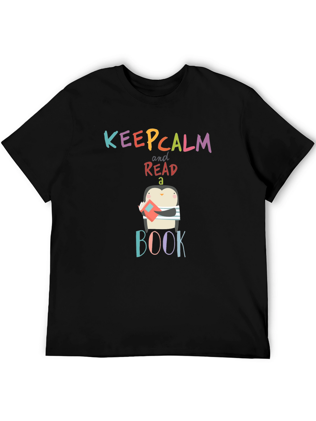 Keep Calm Read a Book Penguin T-Shirt