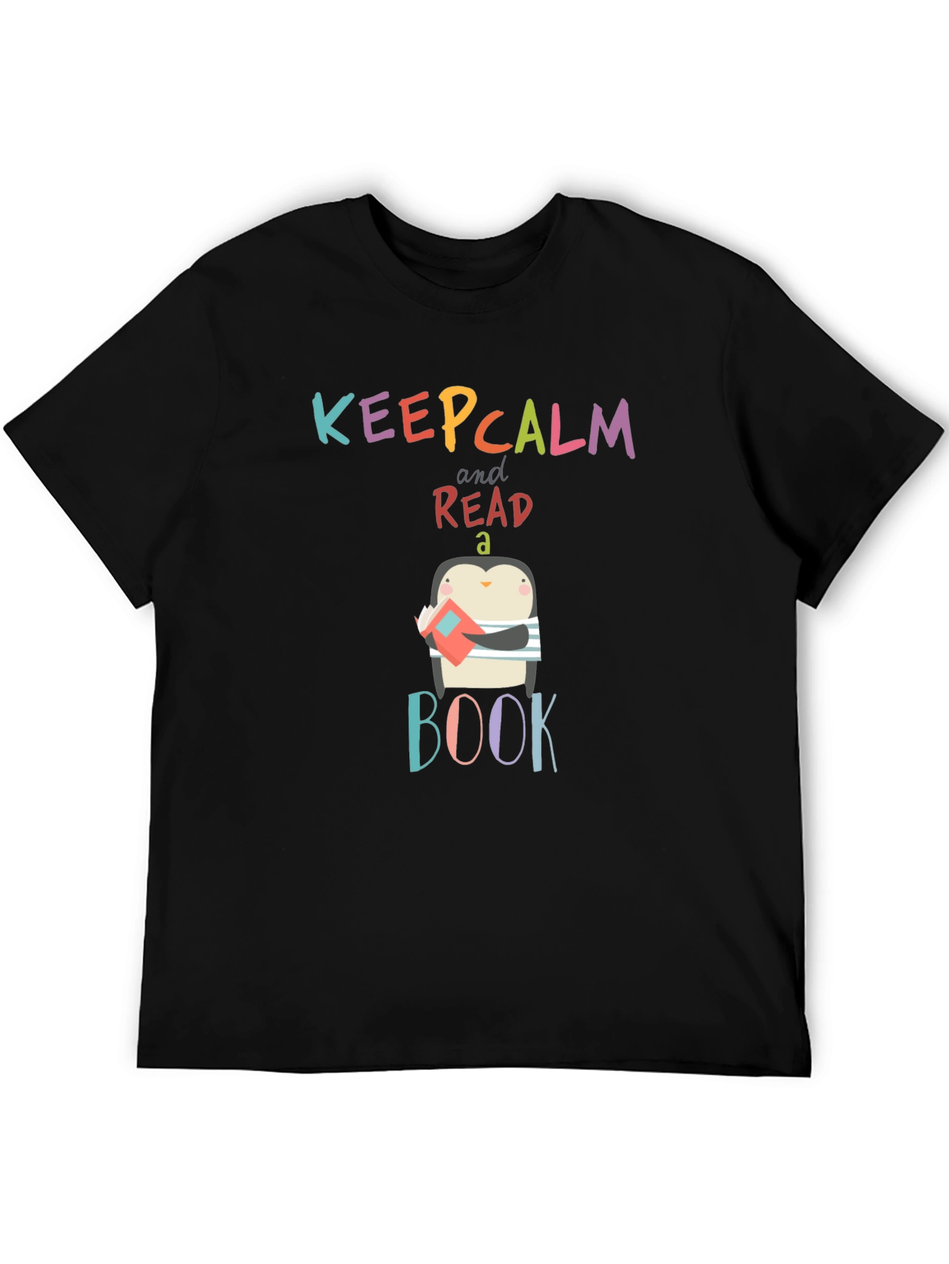 Keep Calm Read a Book Penguin T-Shirt