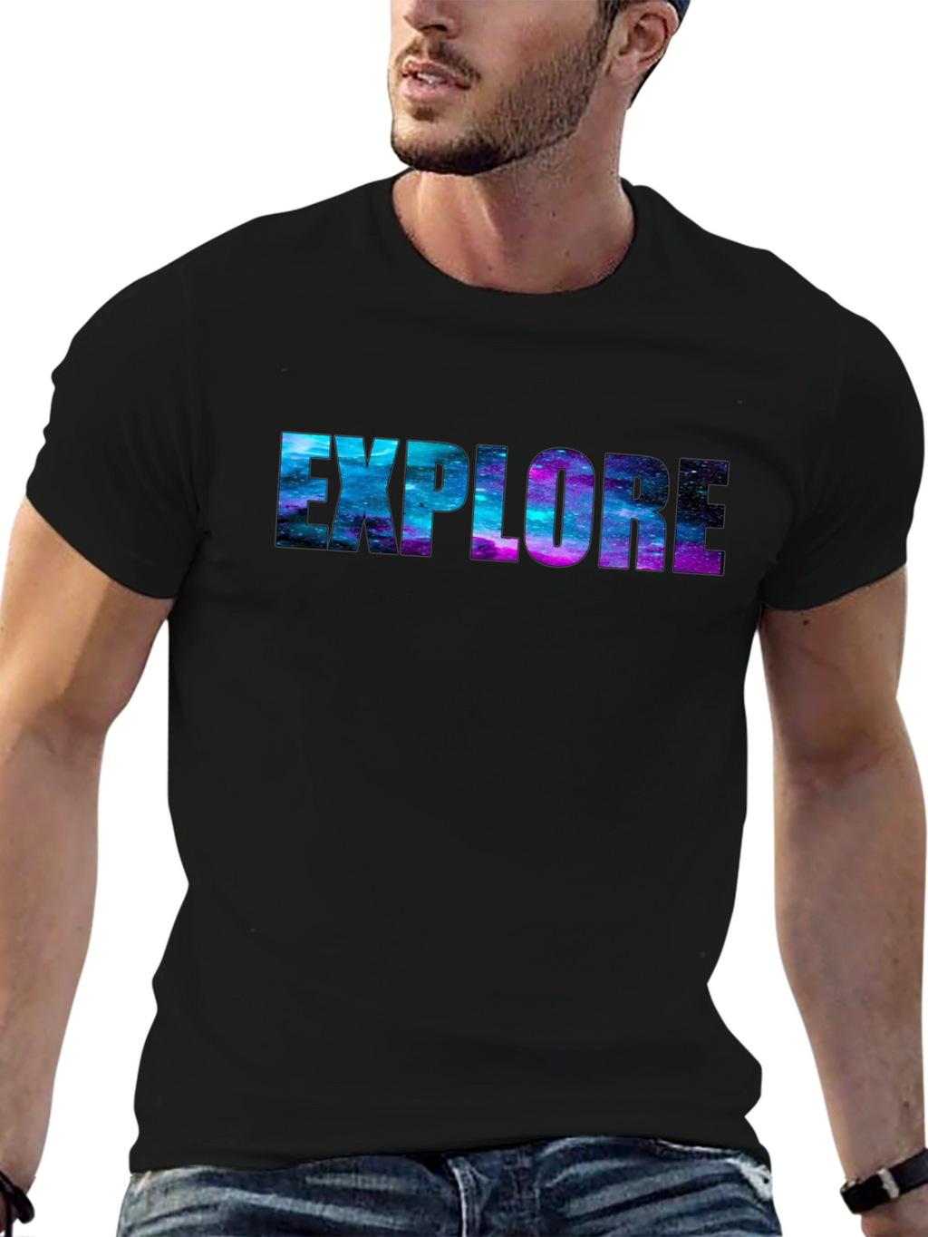 Explore Galaxy Tee - Black Unisex T-Shirt
