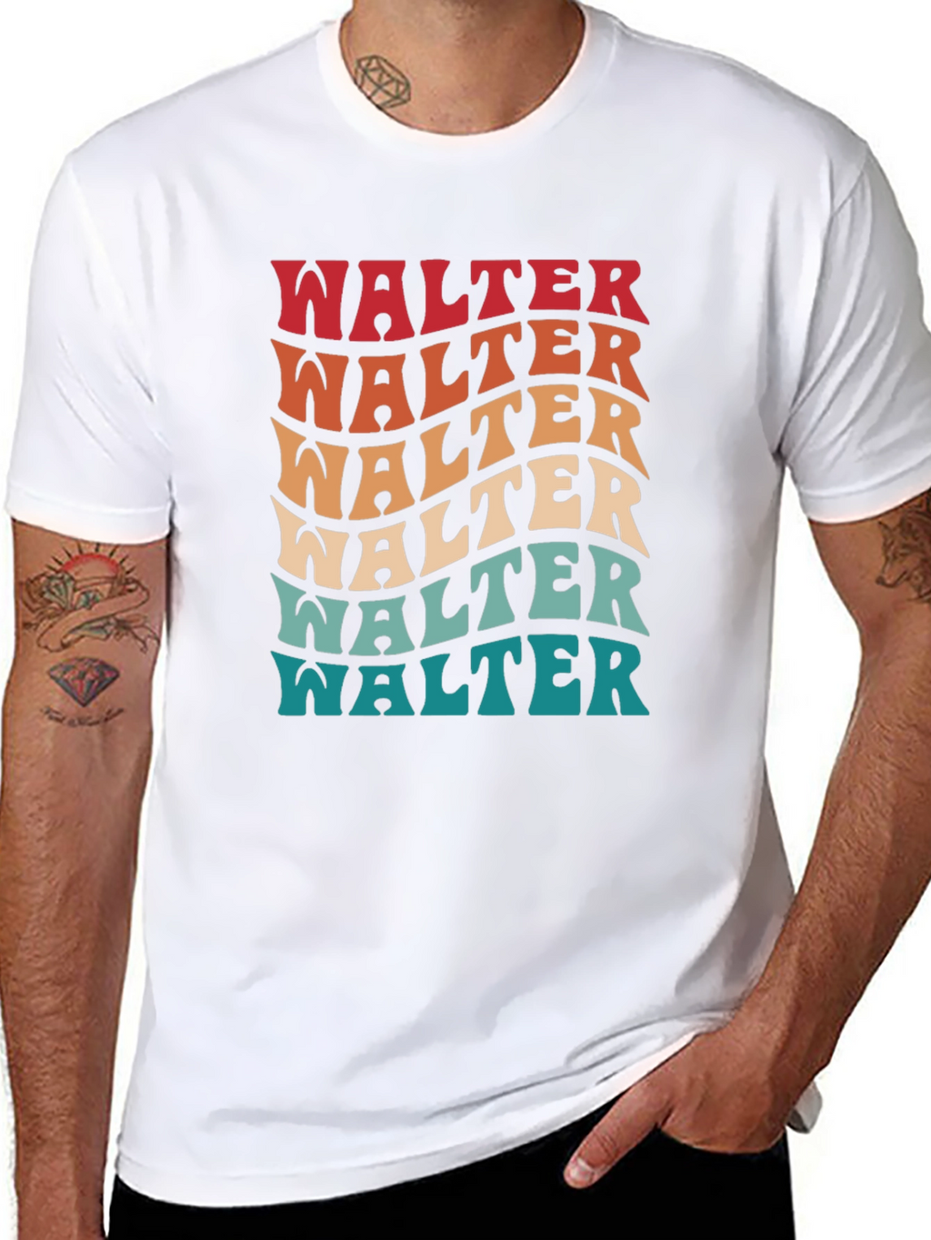 Retro Walter T-Shirt - Funky Name Design